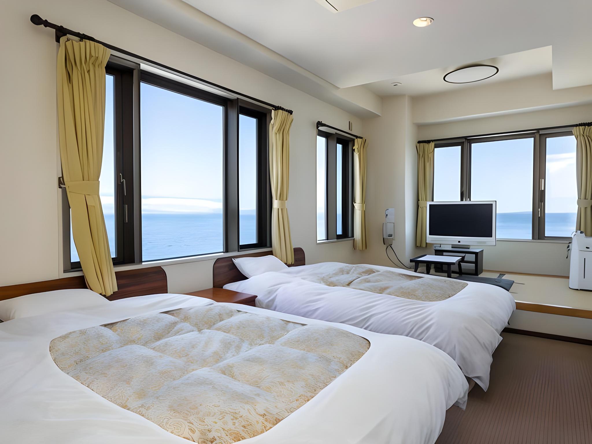 Semi Room, Japanese Western, Superior, 2 Semi Double Beds, 2 Futon Beds