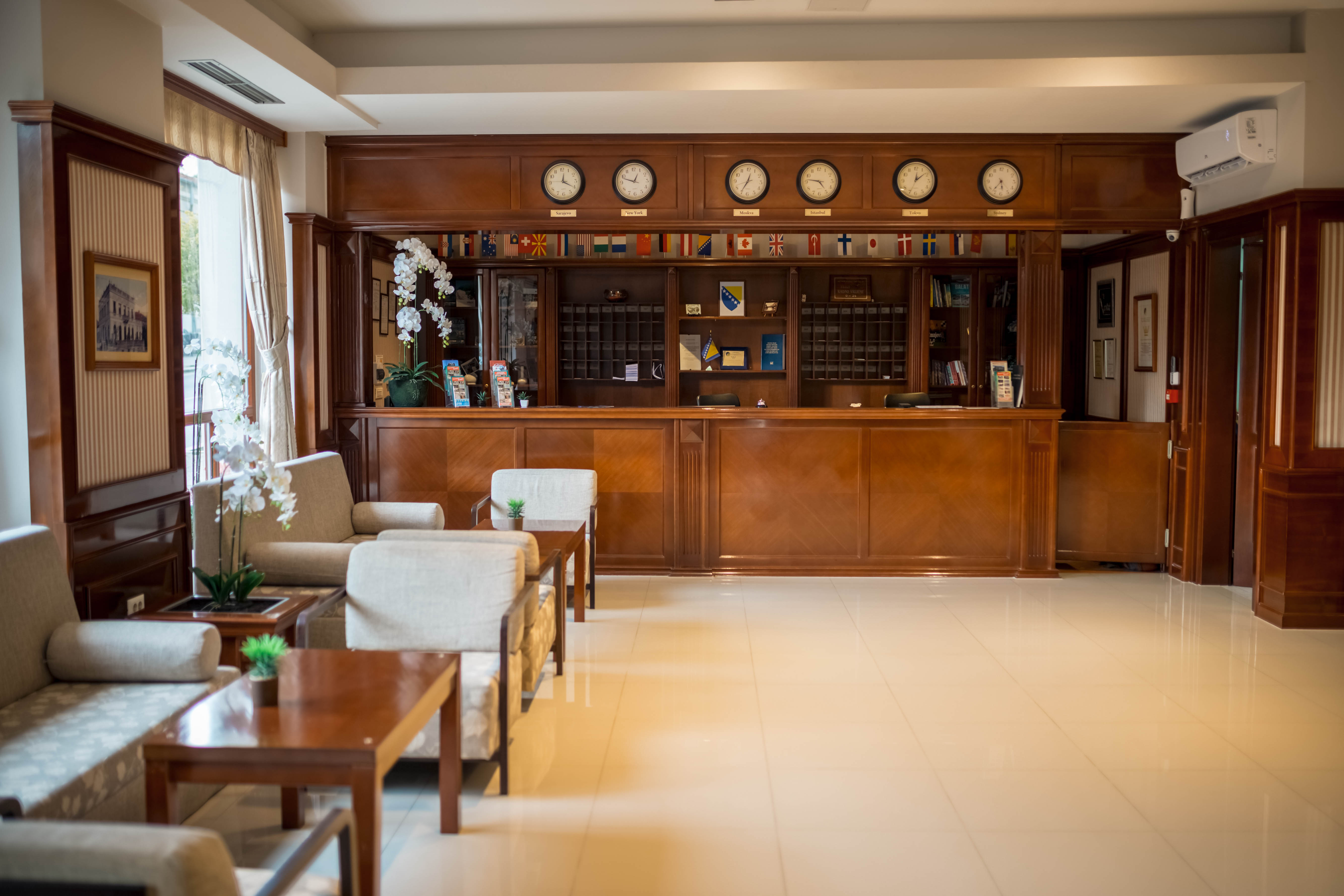 Lobby at Bristol Hotel, MOSTAR