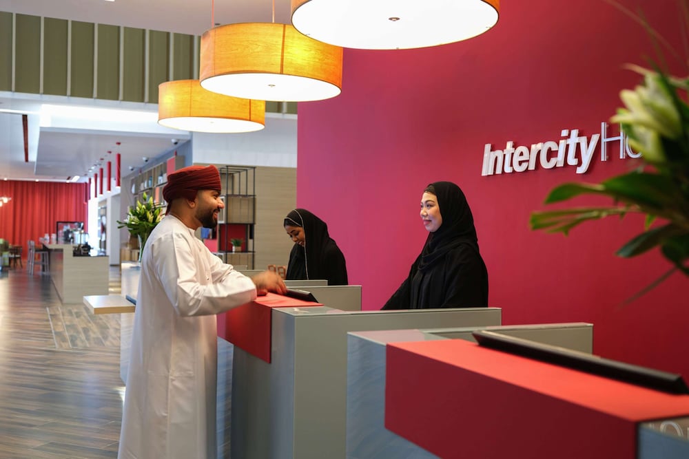 Lobby at Intercity Hotel Muscat, MUSCAT