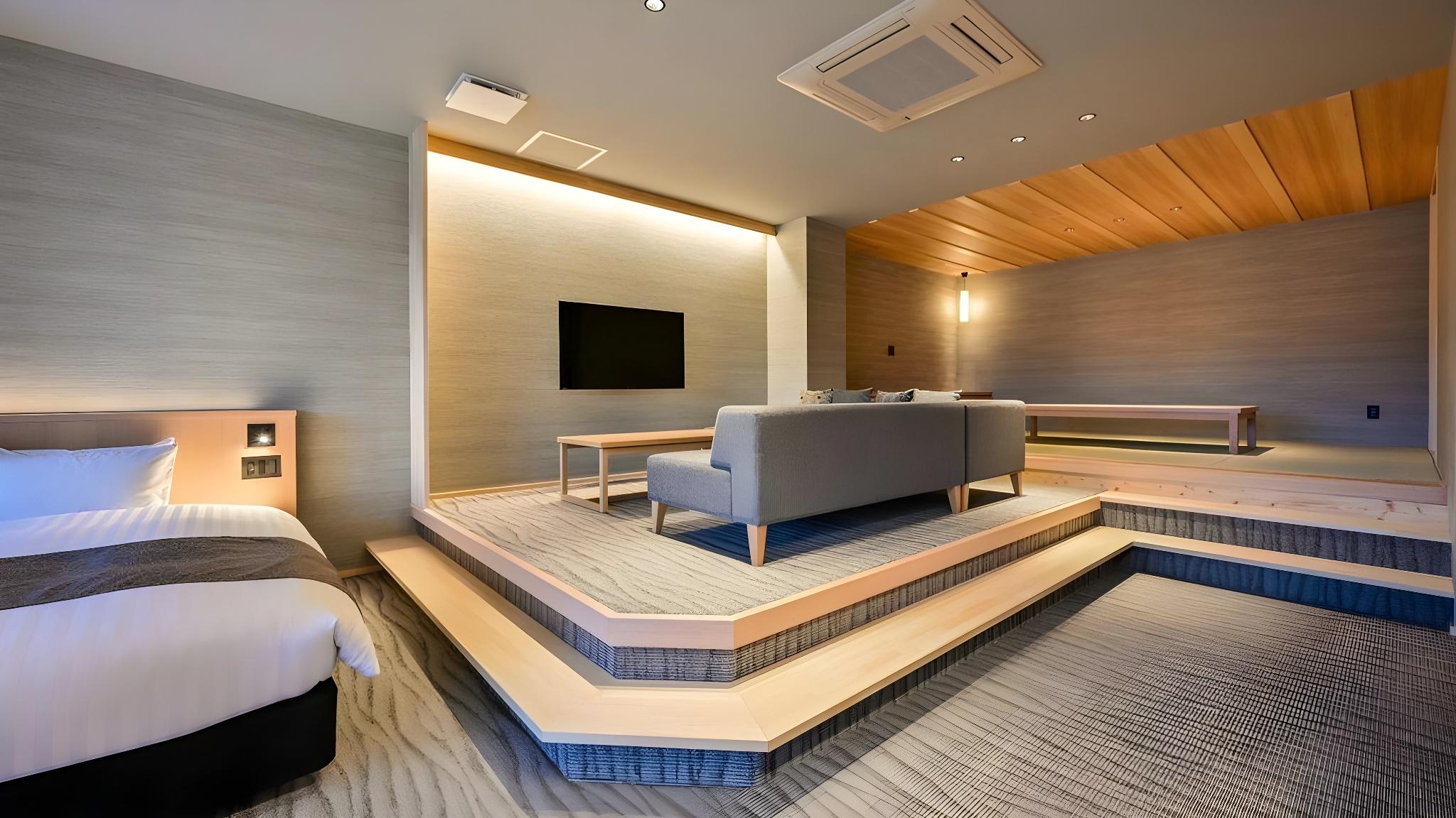 Semi Room, Japanese Western, Ume, Suite, 2 Semi Double Beds