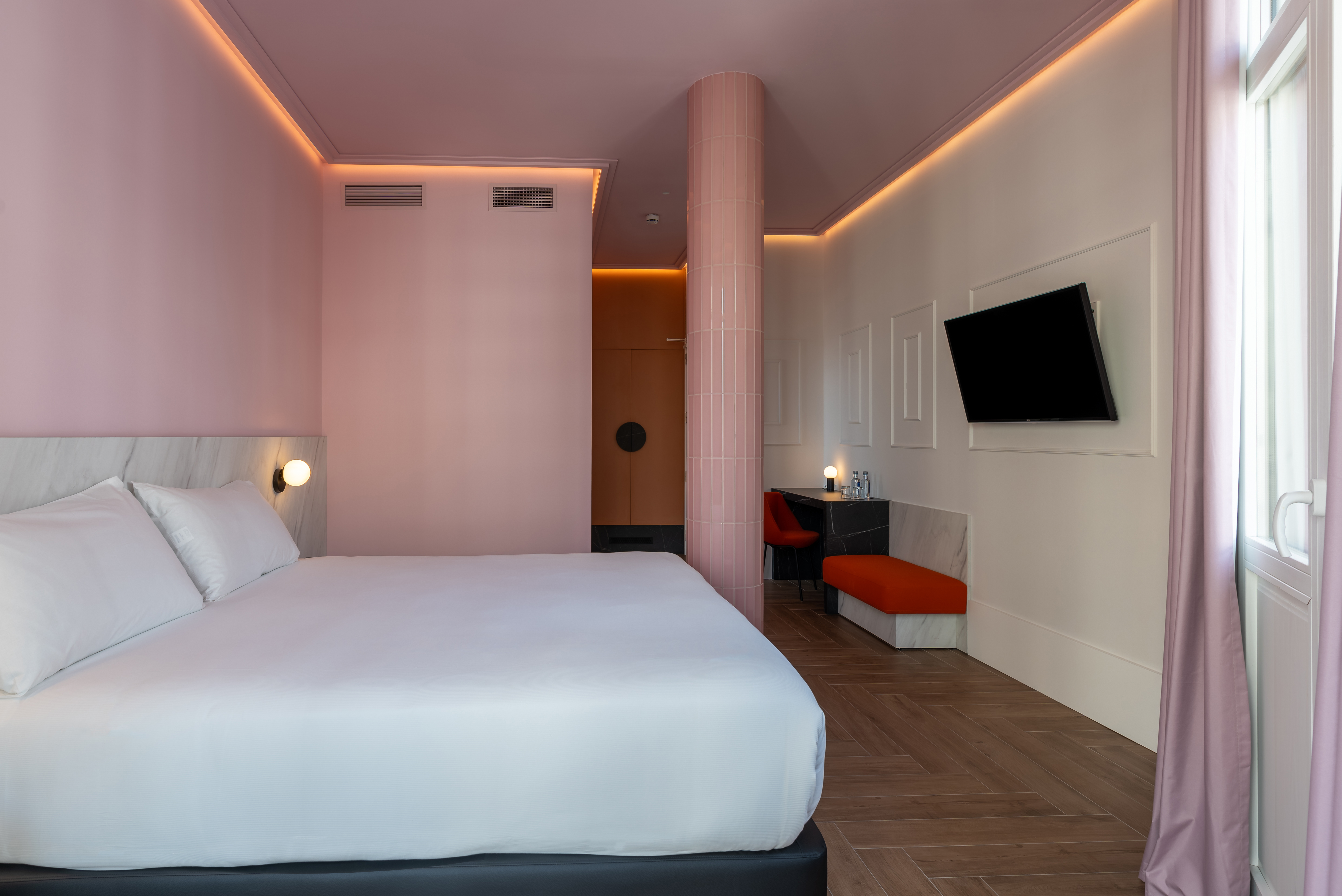 Room, Single, Double Bed, Gran Via View
