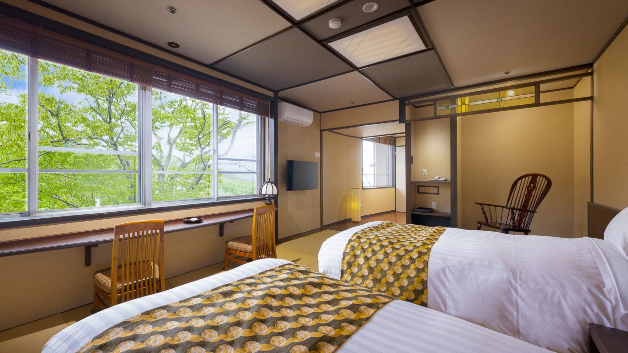 Style, Mountain, Superior, Lodge, Twin Beds, Mountain View