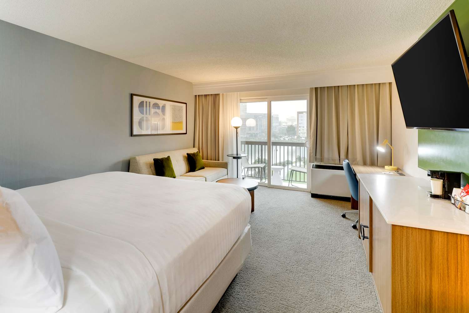 Deluxe, King Bed, Water View, Sofa