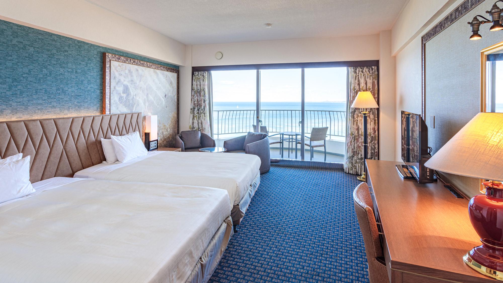 Premier, Premium, Twin Beds, Ocean View
