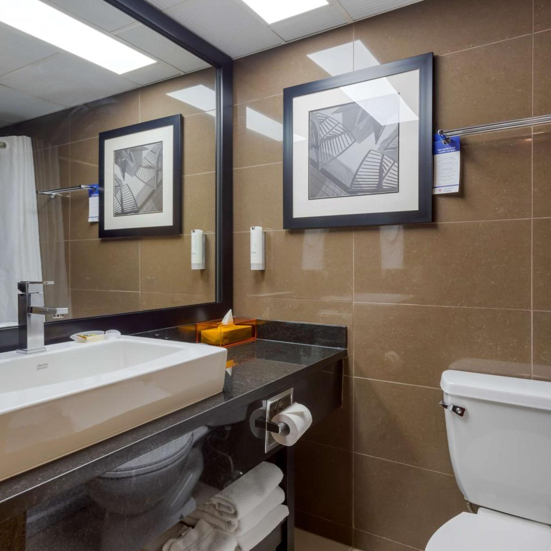 غرفة بسرير كوين يُسمح فيها بالحيوانات الأليفة، Village Park Inn Calgary 5/7