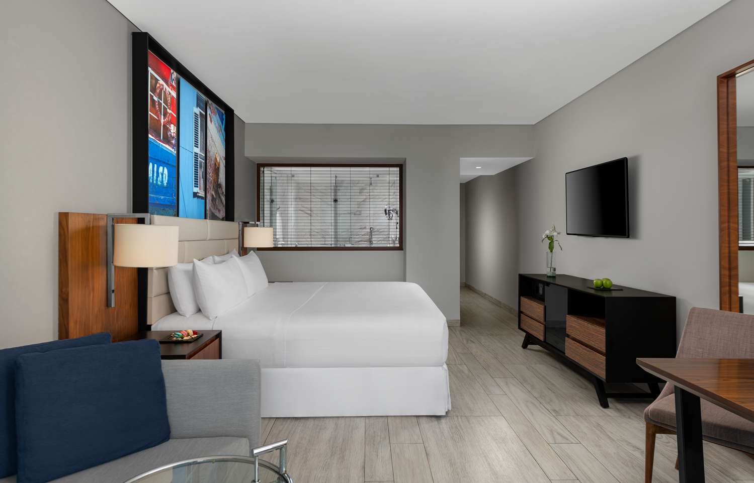 Room, King Bed, Partial Ocean View, Adult Only
