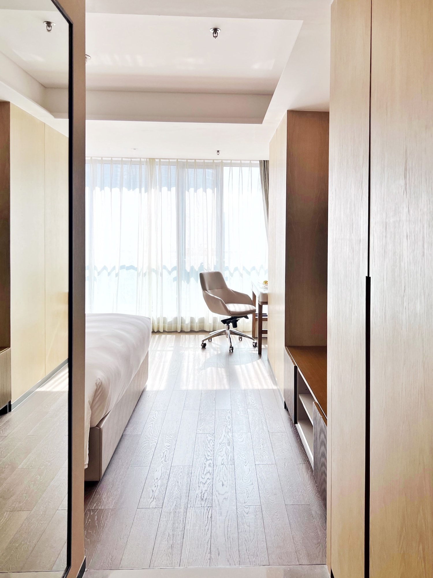 استوديو بسرير كينج بإطلالة على المدينة، Marriott Executive Apartments Chongqing 6/6