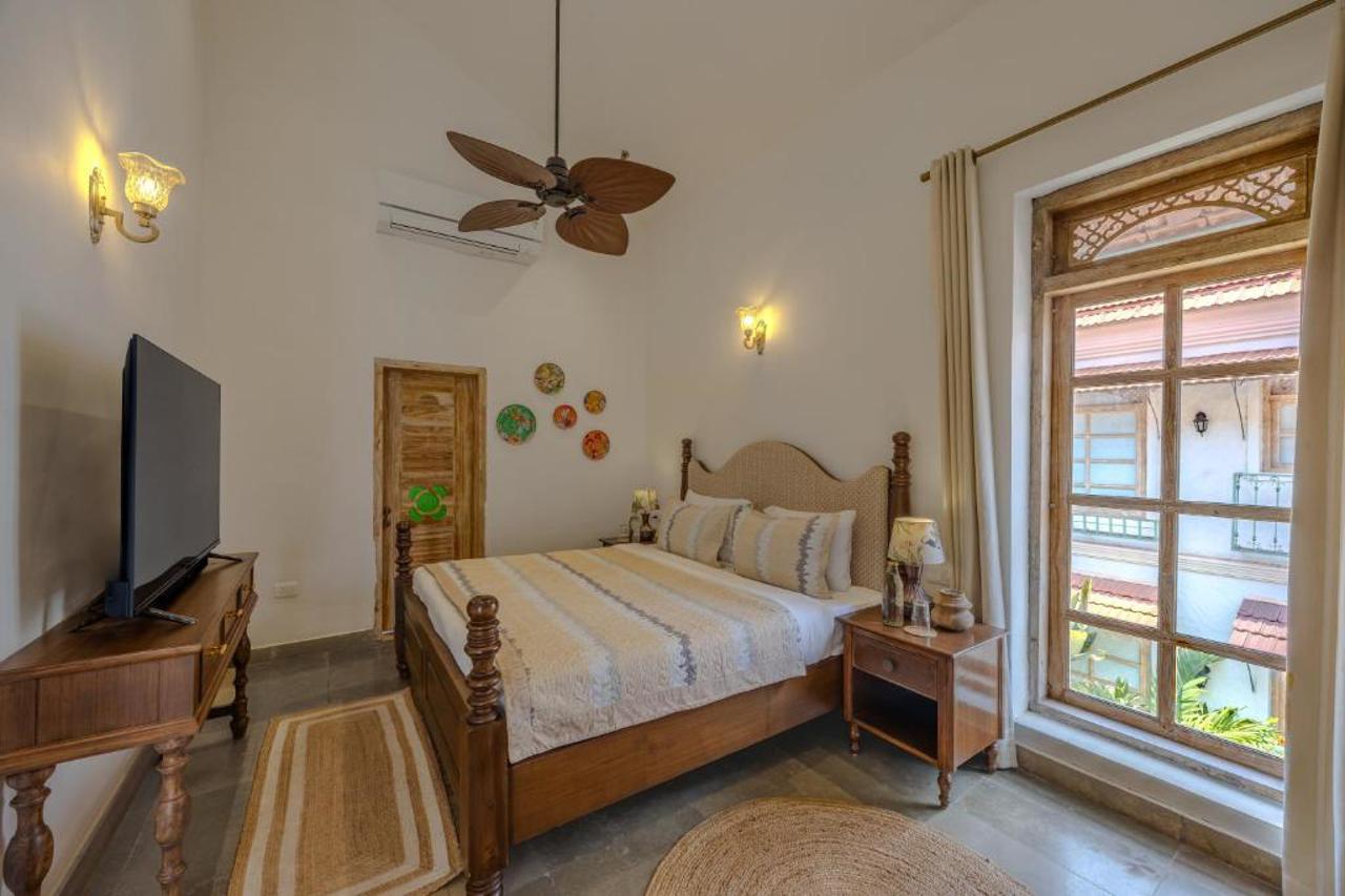 Room at Elivaas Amayah Neer Serene 3-BHK Heritage Villa Near Assagaos Finest, Assagao