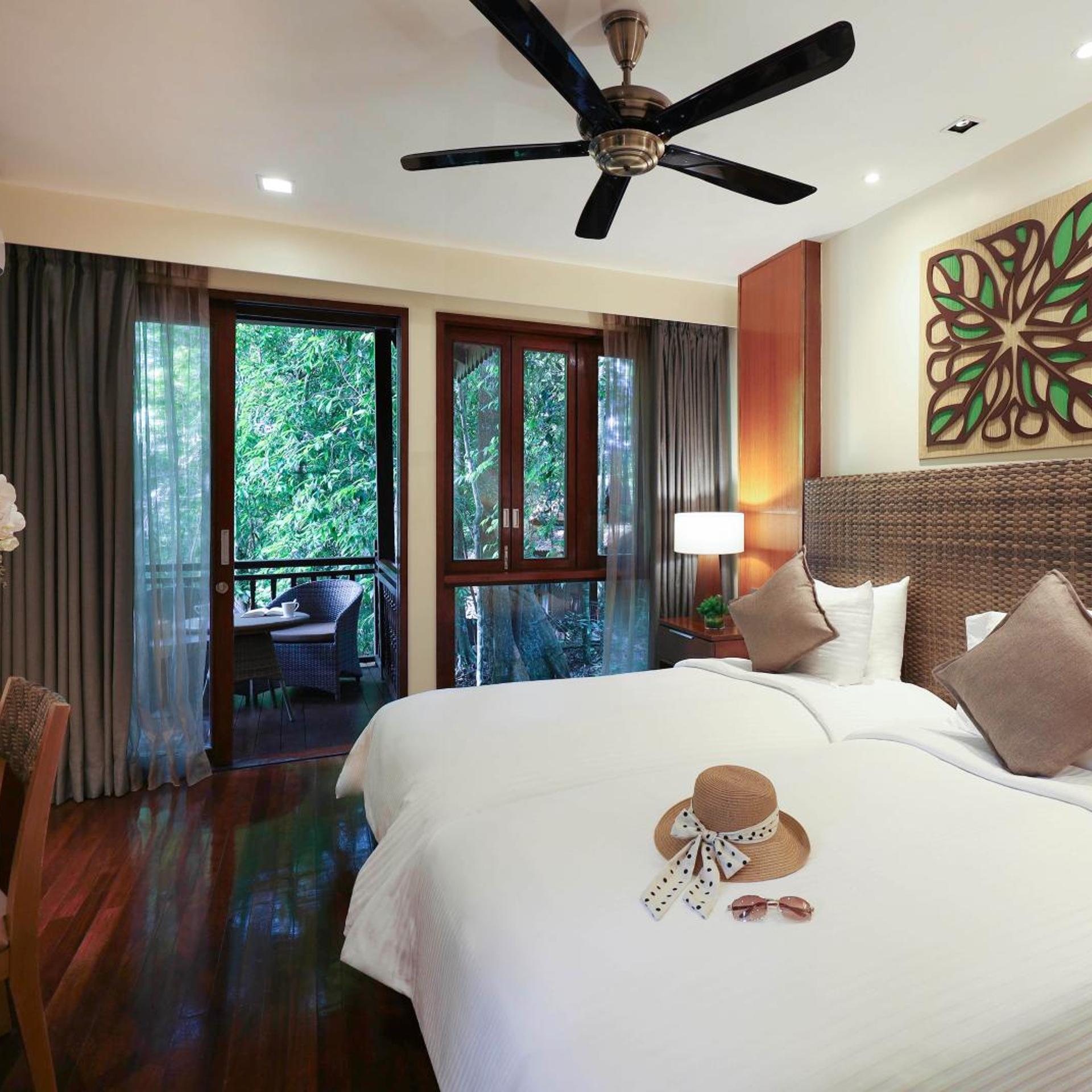 Rainforest, Chalet, Double Bed