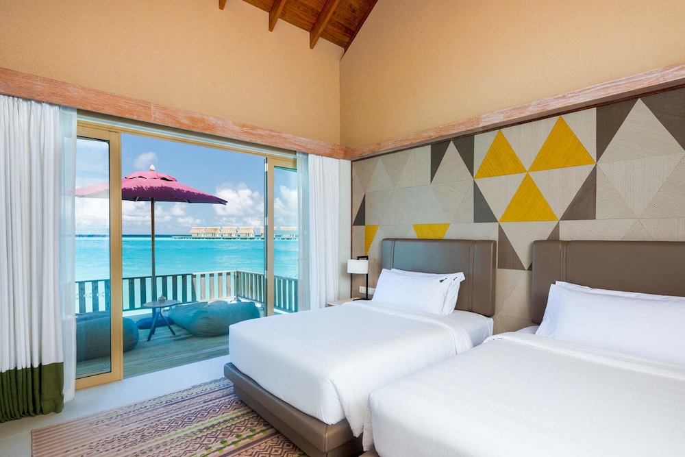2 Bedrooms, Royal, Overwater, Rock, Villa, 1 King and 2 Double Beds, Private Pool