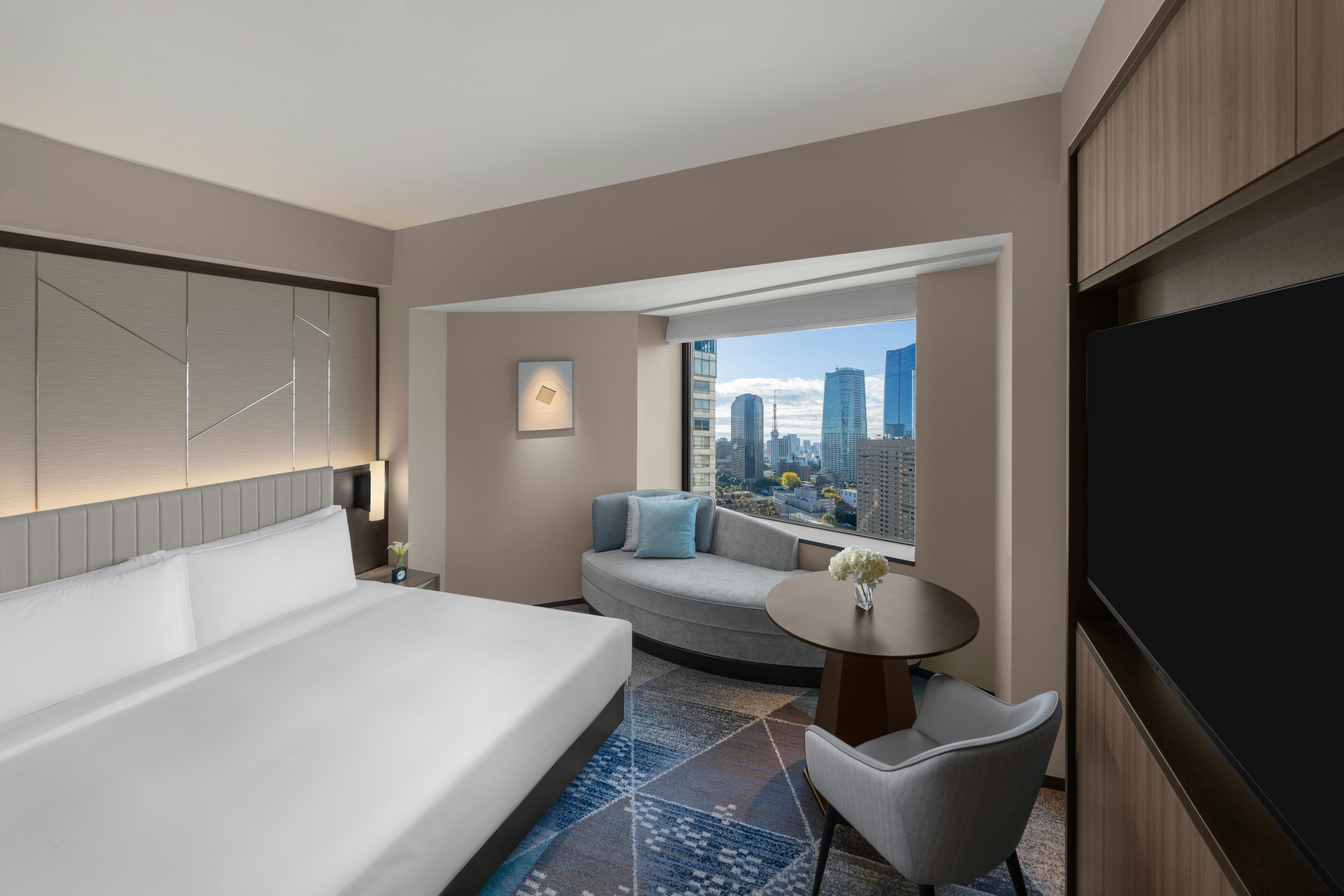 Premium, King Bed, Bath and Shower