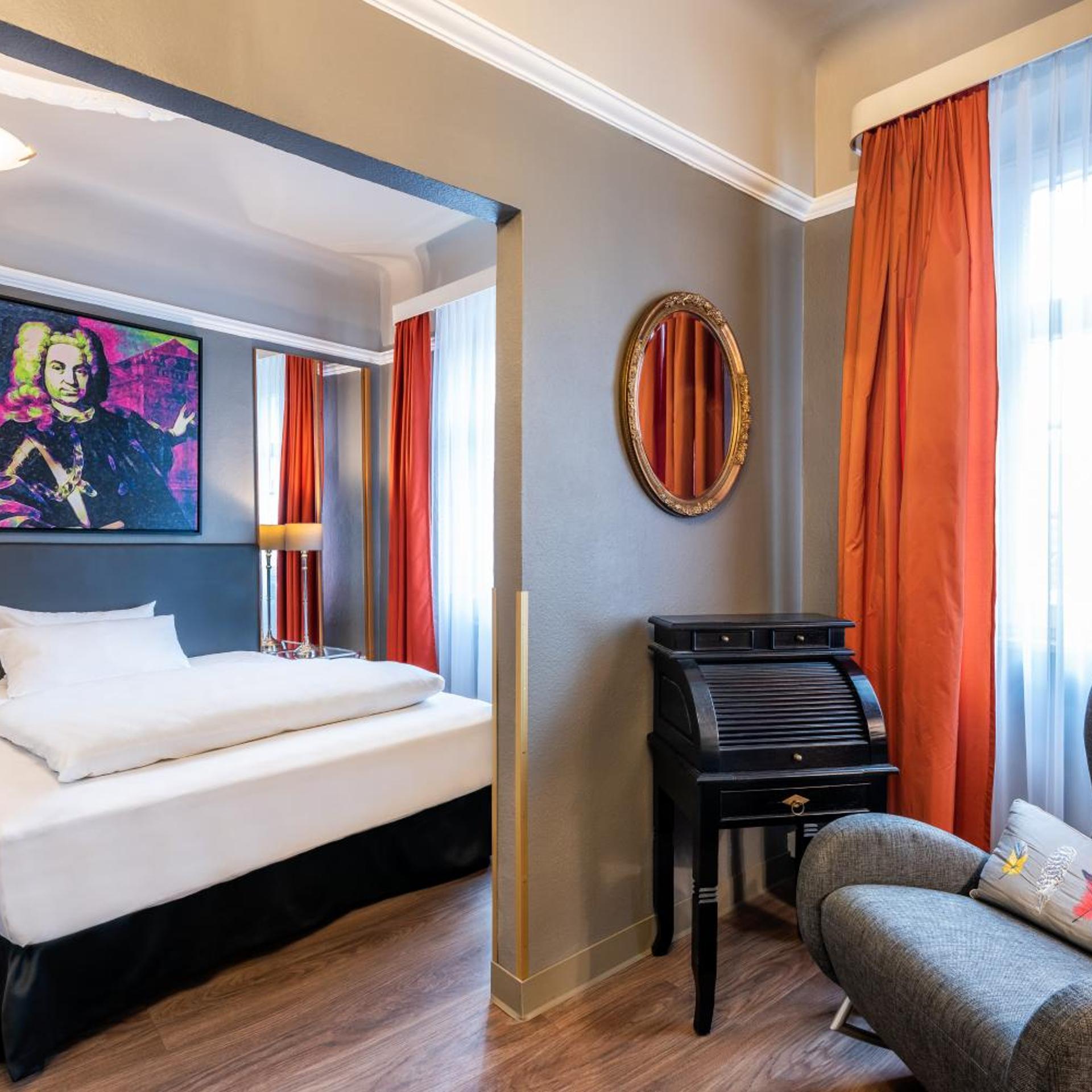 غرفة سوبيريور بسرير كينج، Hotel Wurzburger Hof 3/10