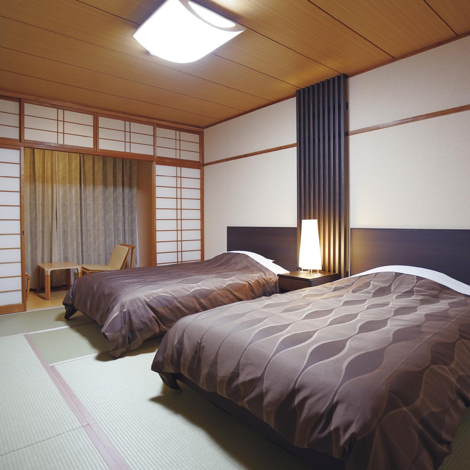 Japanese, Modern, Twin Beds