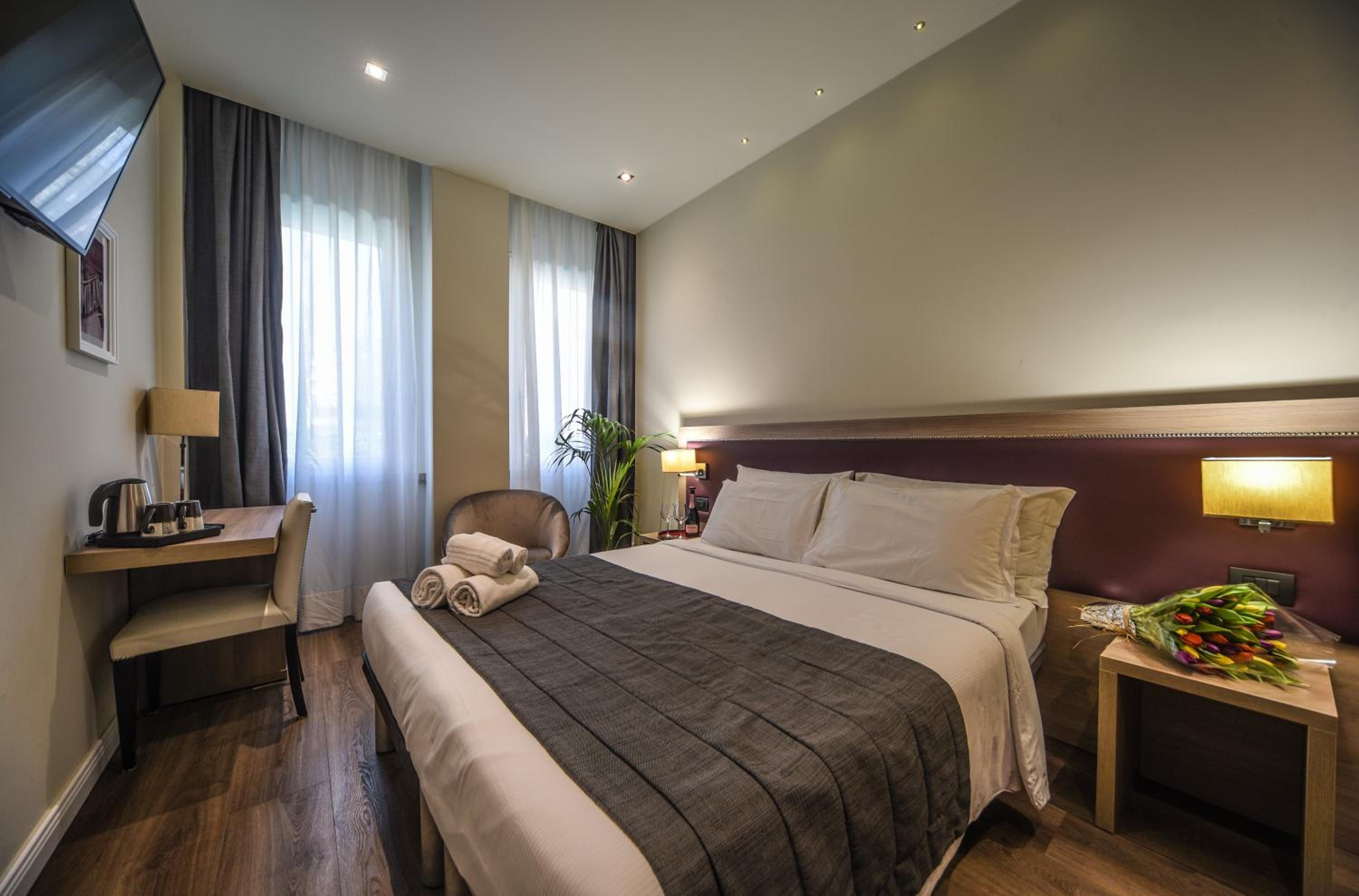 غرفة بسرير كوين، Hotel Zara Milano 4/10