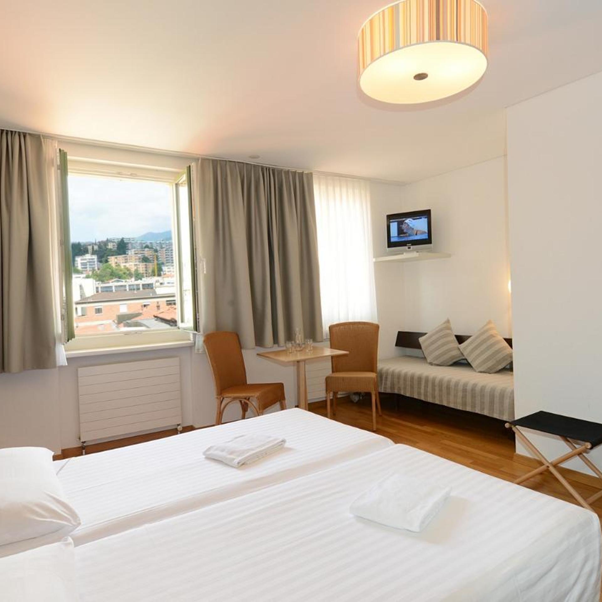 غرفة كلاسيكية عائلية، Hotel Pestalozzi Lugano 4/5