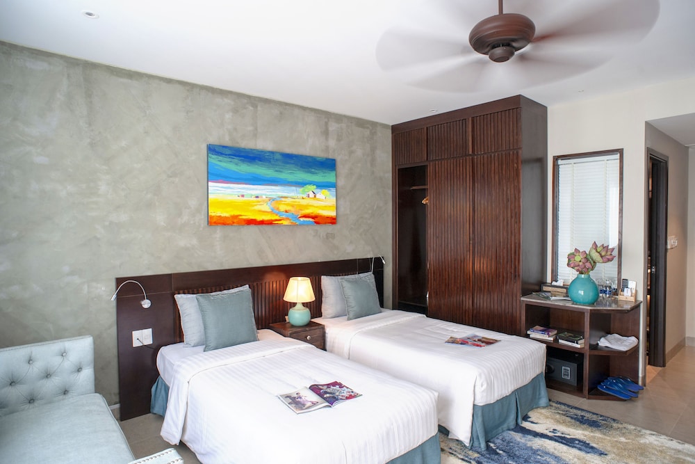 DESIGN, APARTMENT, TWIN BEDS, CITY VIEW