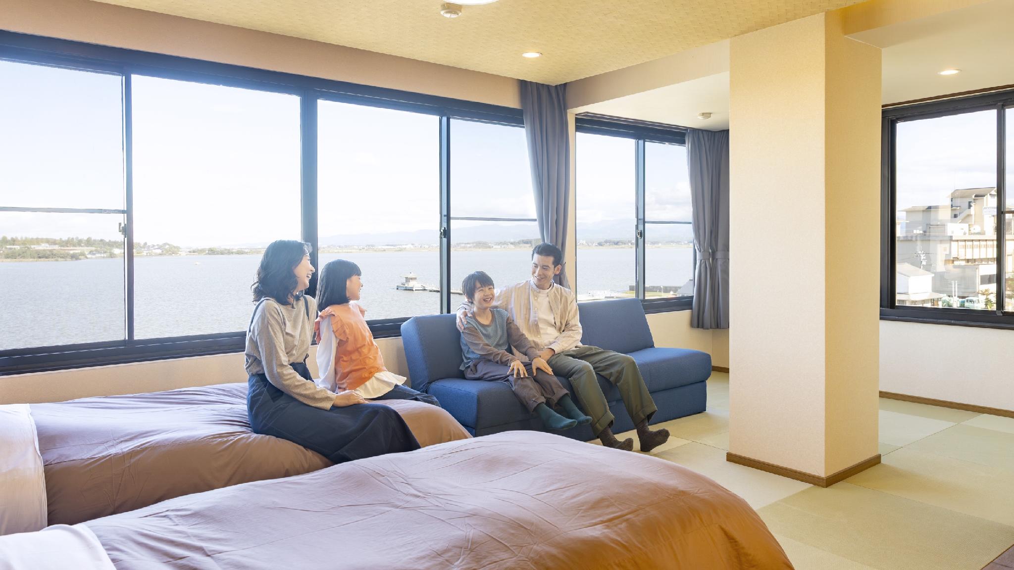 Japanese, Standard, Twin Beds, Lake View
