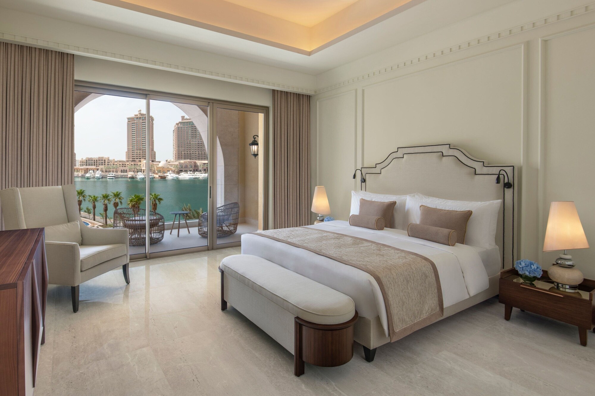 3 Bedrooms, Royal, Suite, 3 Double Beds, Sea View, Balcony, The St. Regis Marsa Arabia Island, The Pearl Qatar 4/10
