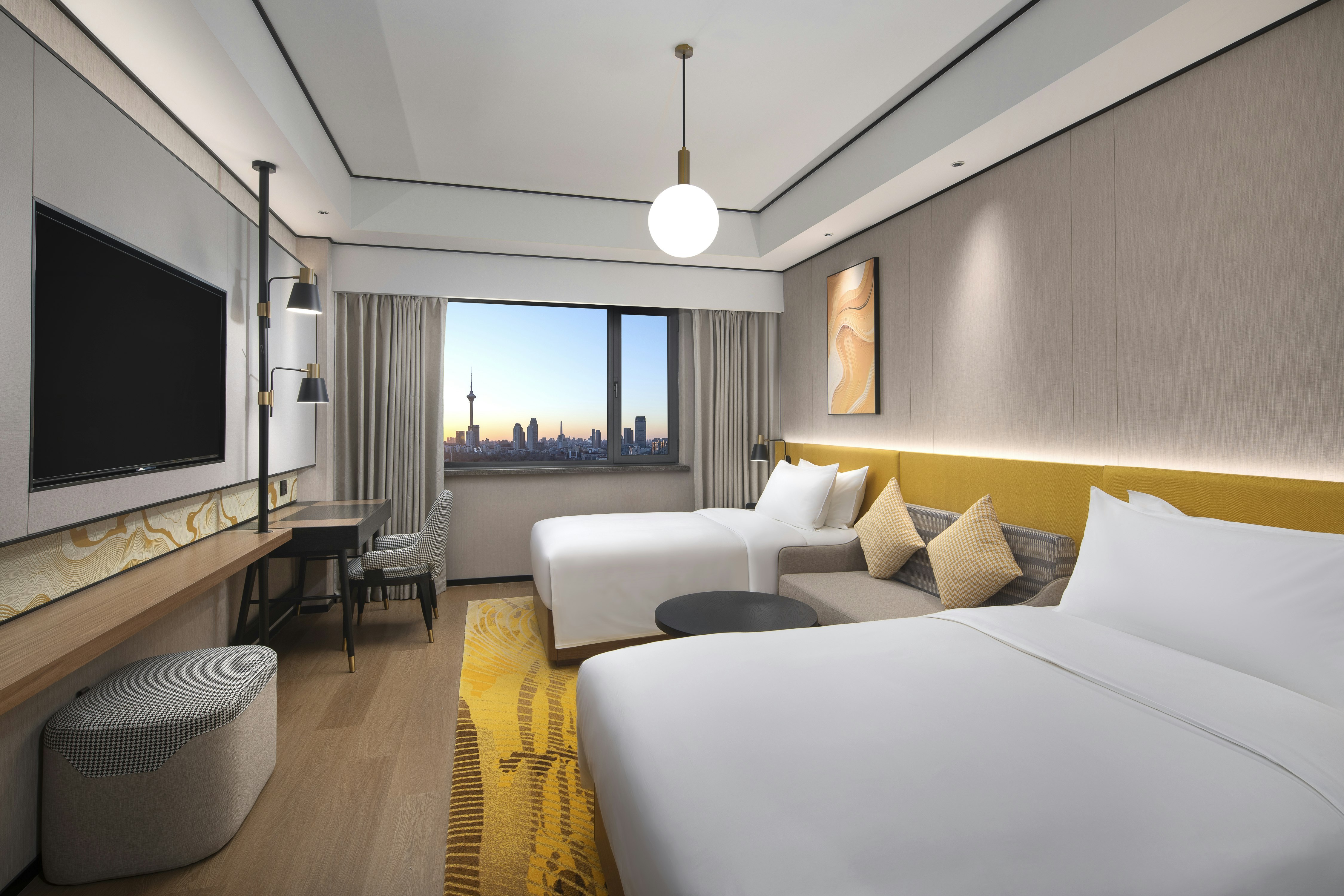 GUEST ROOM, TWIN BEDS, HIGH FLOOR