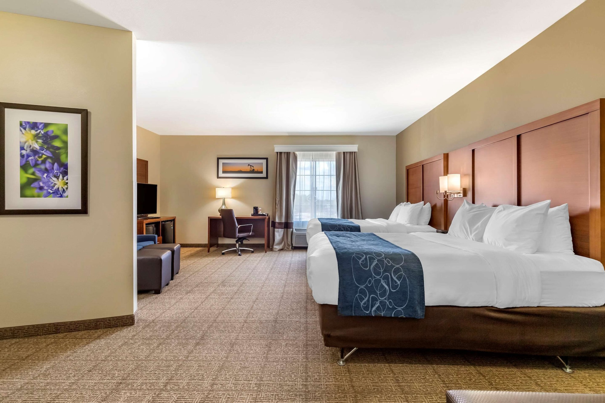 Efficiency, Suite, 2 Queen Beds, Sofa, Accessible