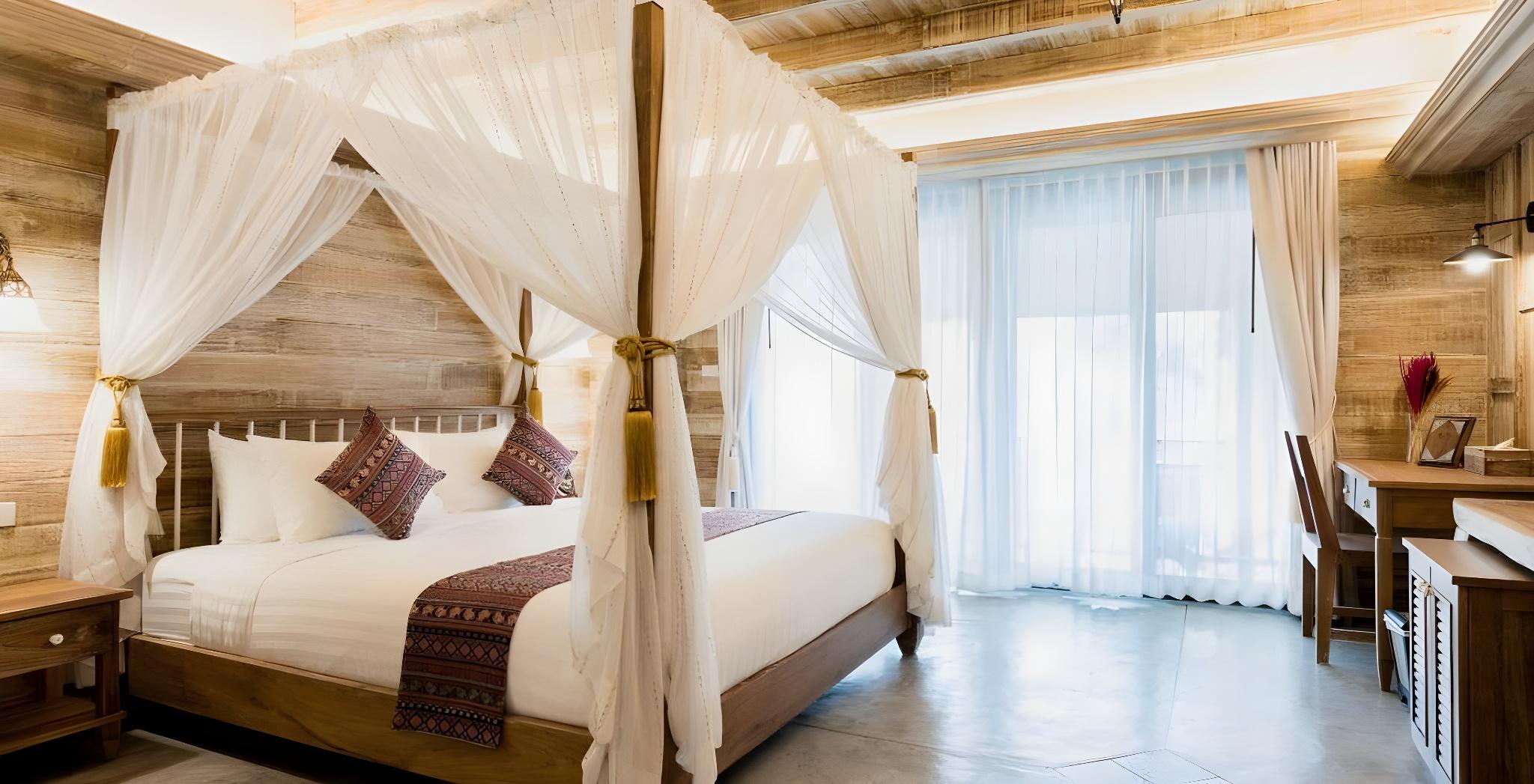 Lanna, Deluxe, Double Bed, Pool Side