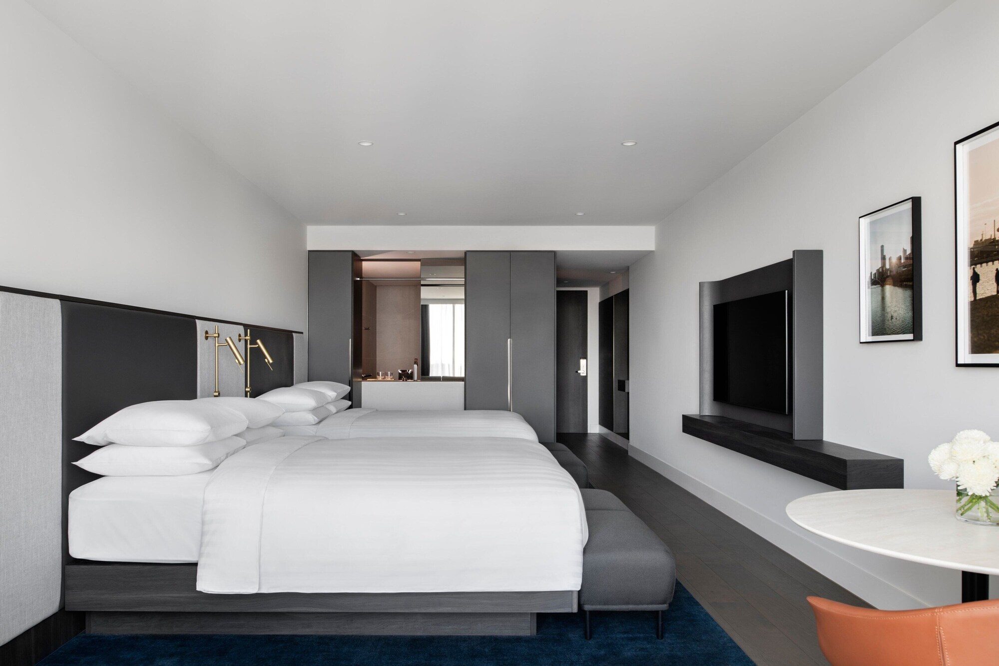 غرفة كلوب بسريرين مزدوجين، Melbourne Marriott Hotel Docklands 3/5