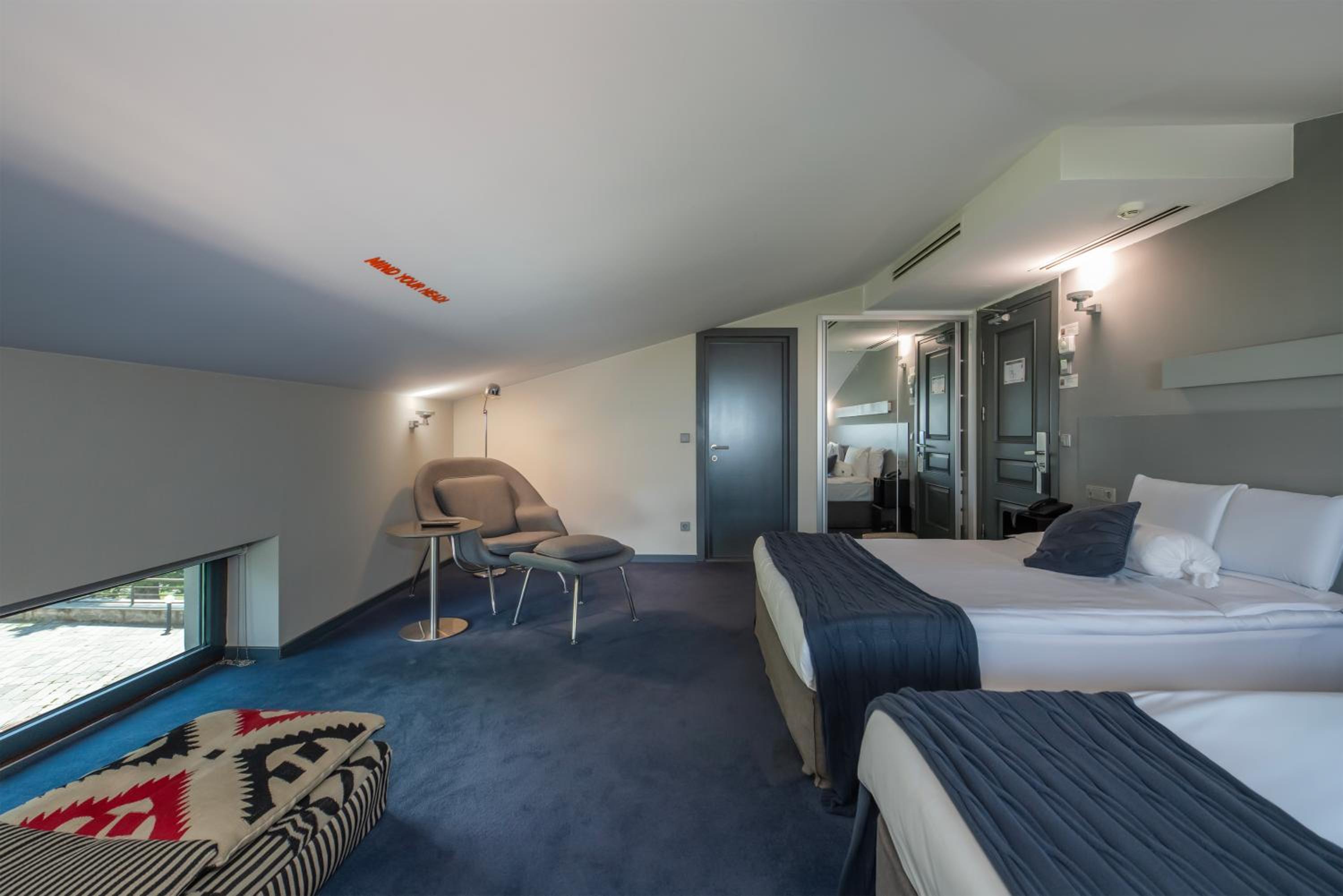 Room, Twin Beds, Attic