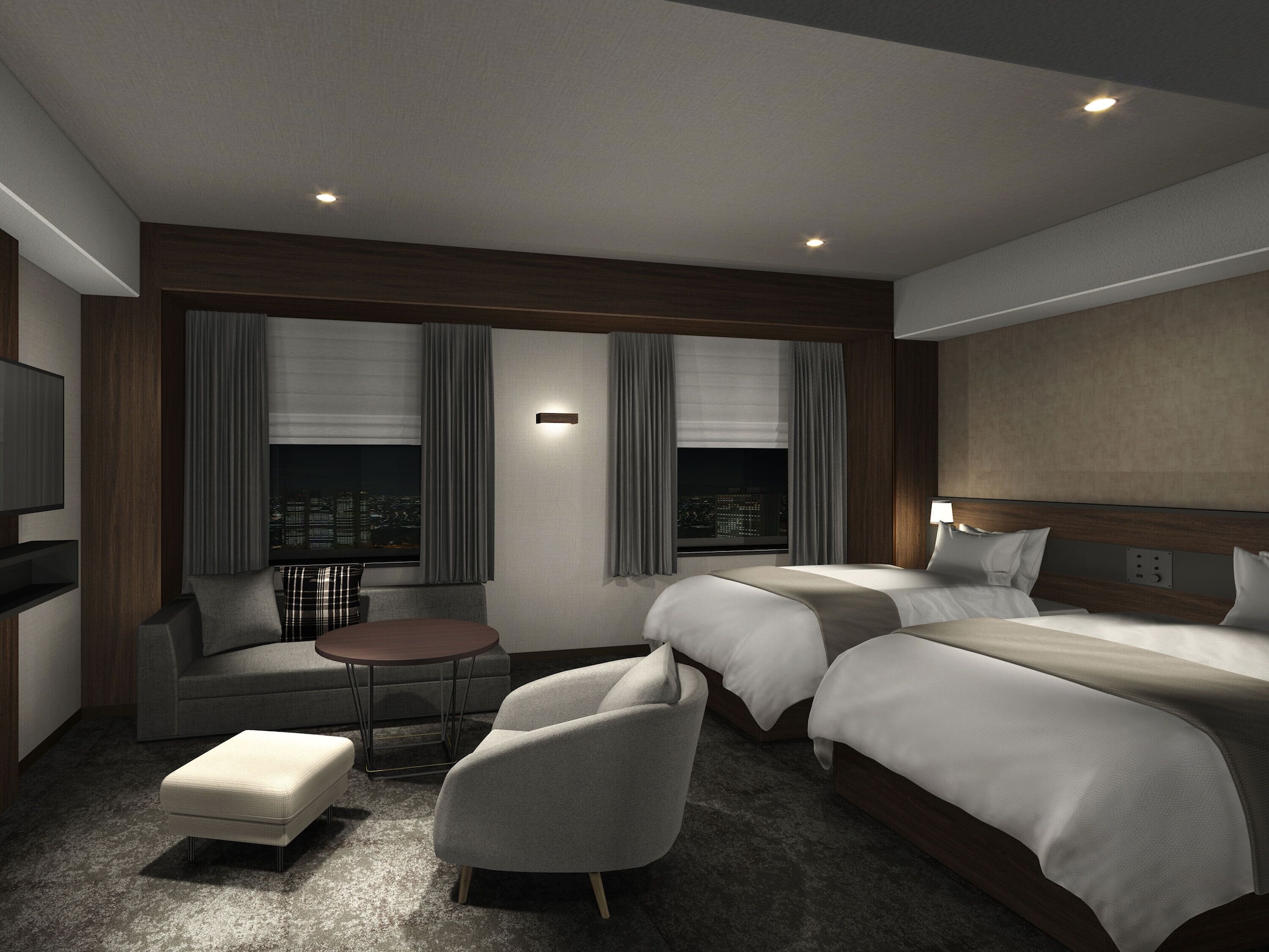 DELUXE, TWIN BEDS