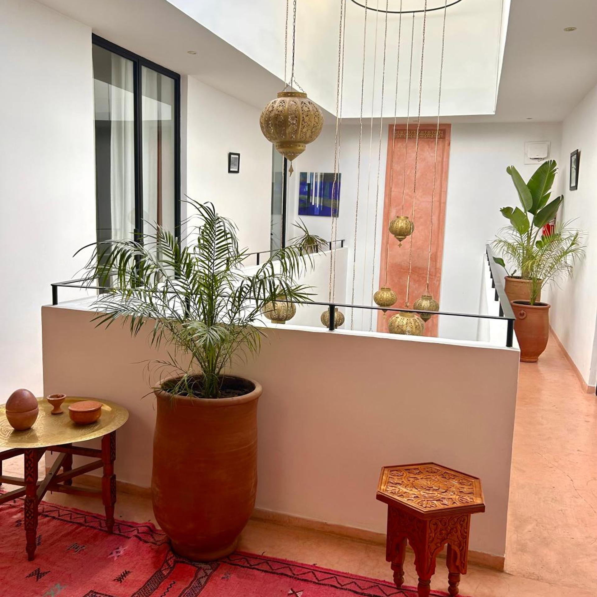 Lobby at Riad Anyssa, MARRAKECH