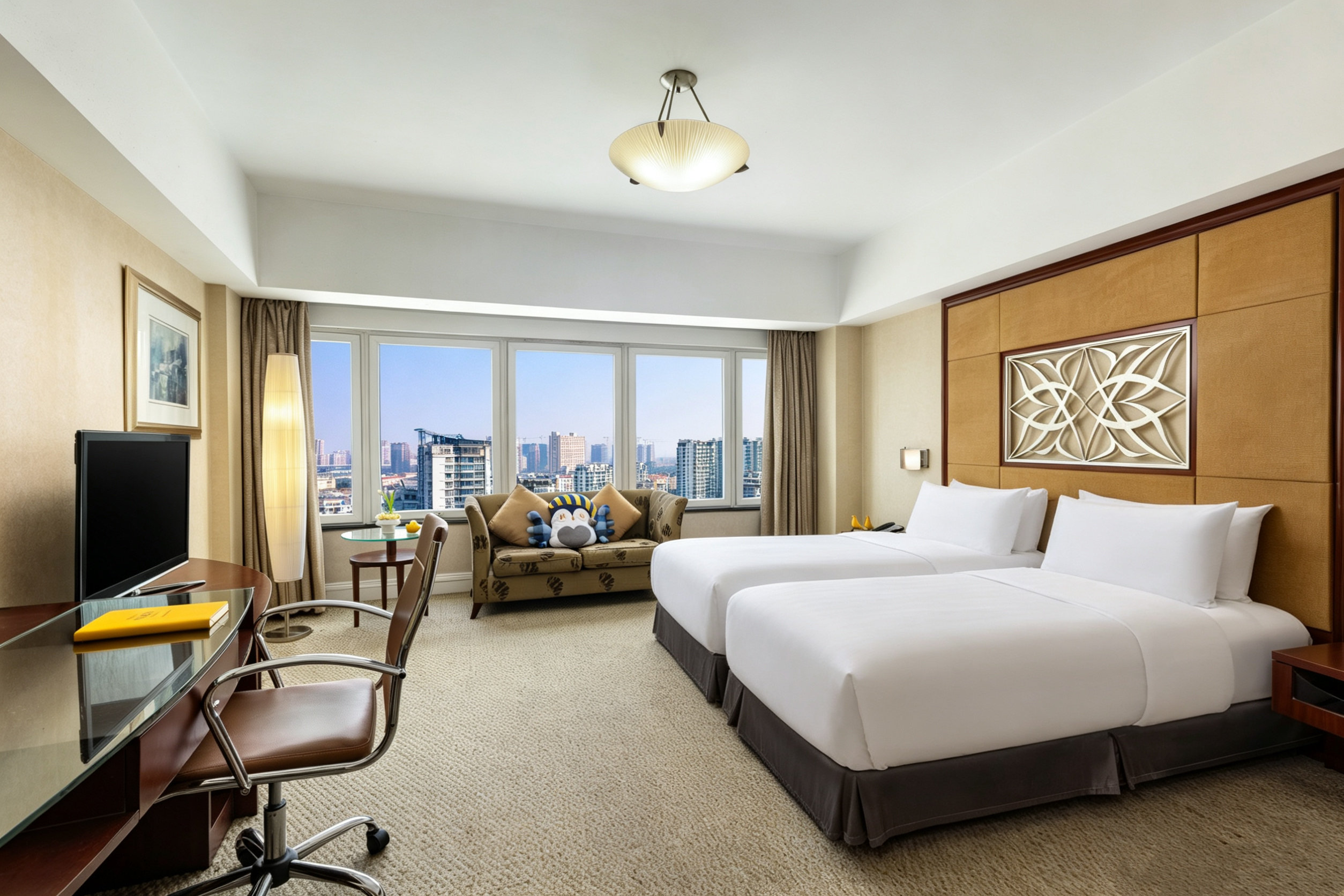 غرفة قياسية بسريرين منفصلين للمدخنين، Fudu Grand Hotel Changzhou 3/4