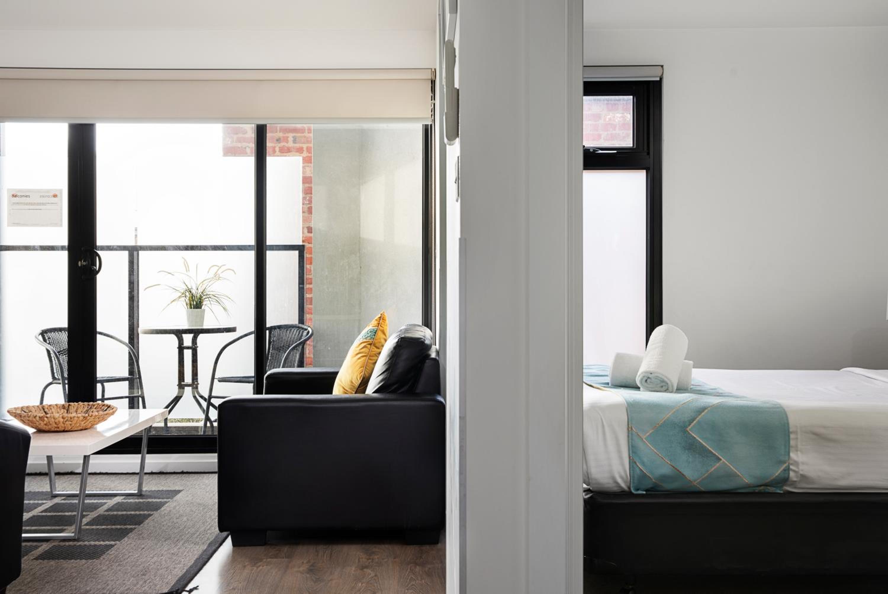 شقة بشرفة بغرفة نوم واحدة، RNR Serviced Apartments North Melbourne 4/10