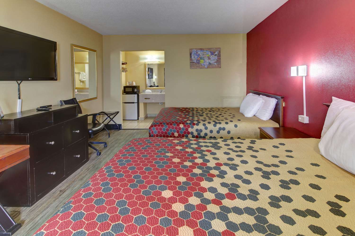 غرفة بسريرين كوين، Econo Lodge Town Center 3/4