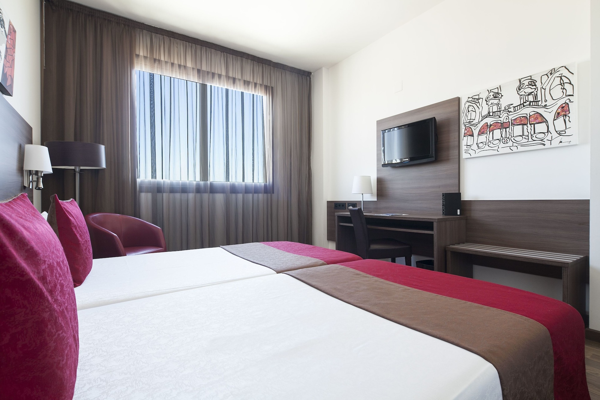 غرفة سوبيريور بسريرين منفصلين، Hotel Best 4 Barcelona 9/10