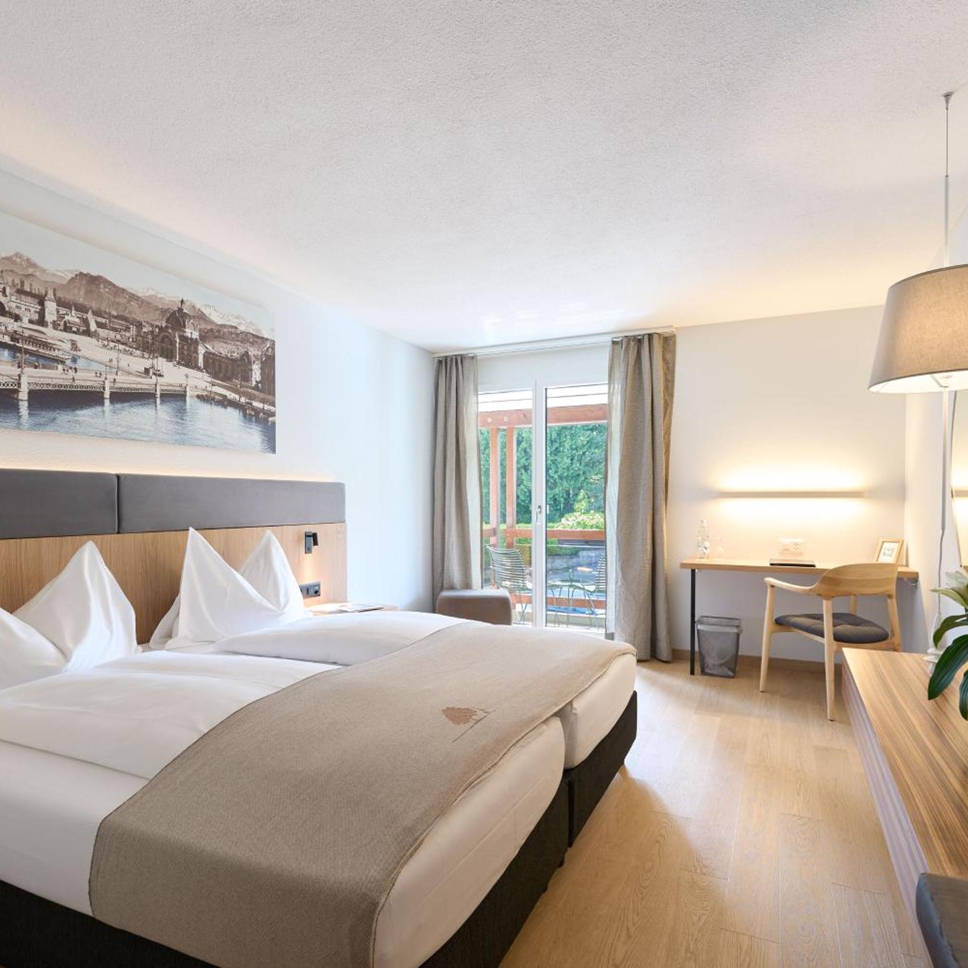 Room, Double Bed, Hillside View