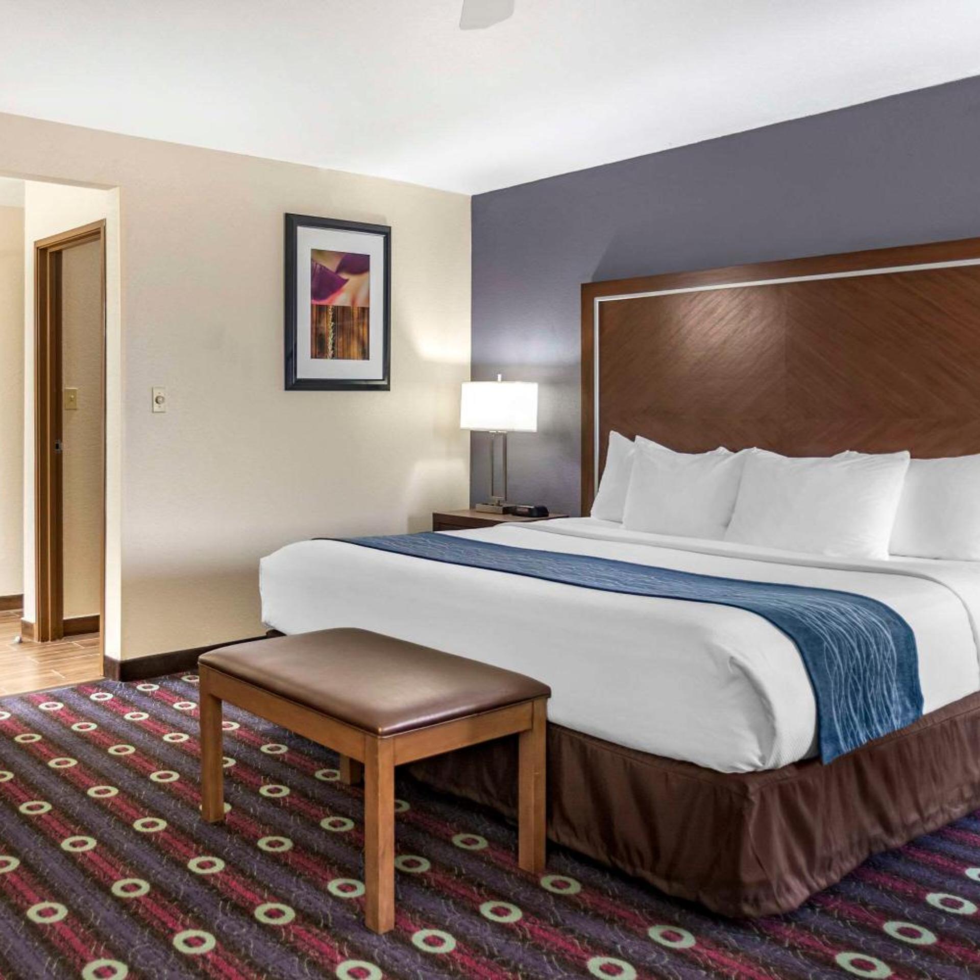 جناح بسرير كينج مع أريكة، Comfort Inn Tulsa Midtown 2/6