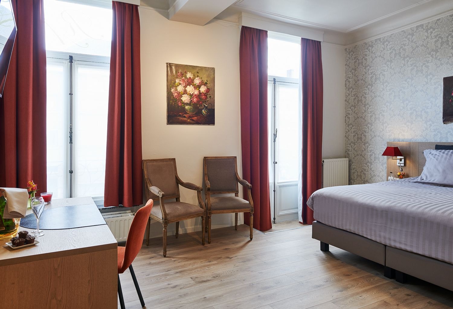 غرفة ديلوكس بسرير كينج، Hotel Royal Astrid Aalst 8/10