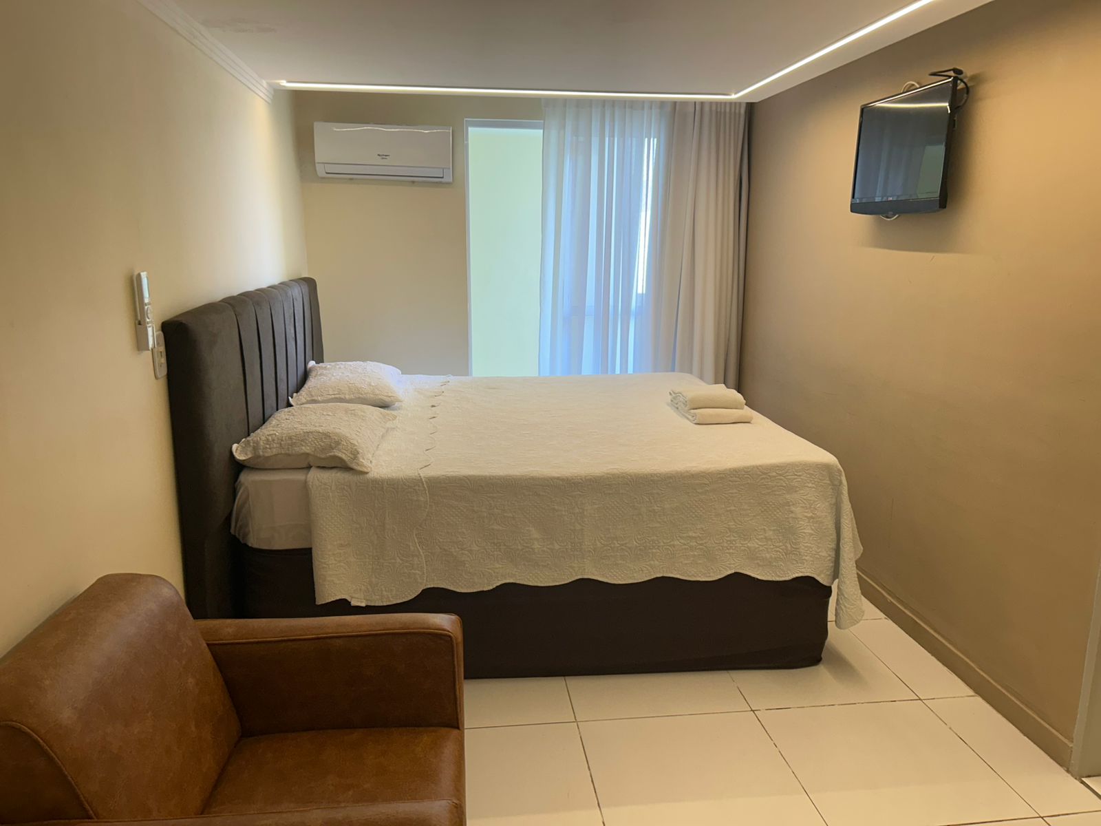 غرفة بسرير مزدوج بإطلالة على البحر، Beira Mar Hotel Aracaju 5/8