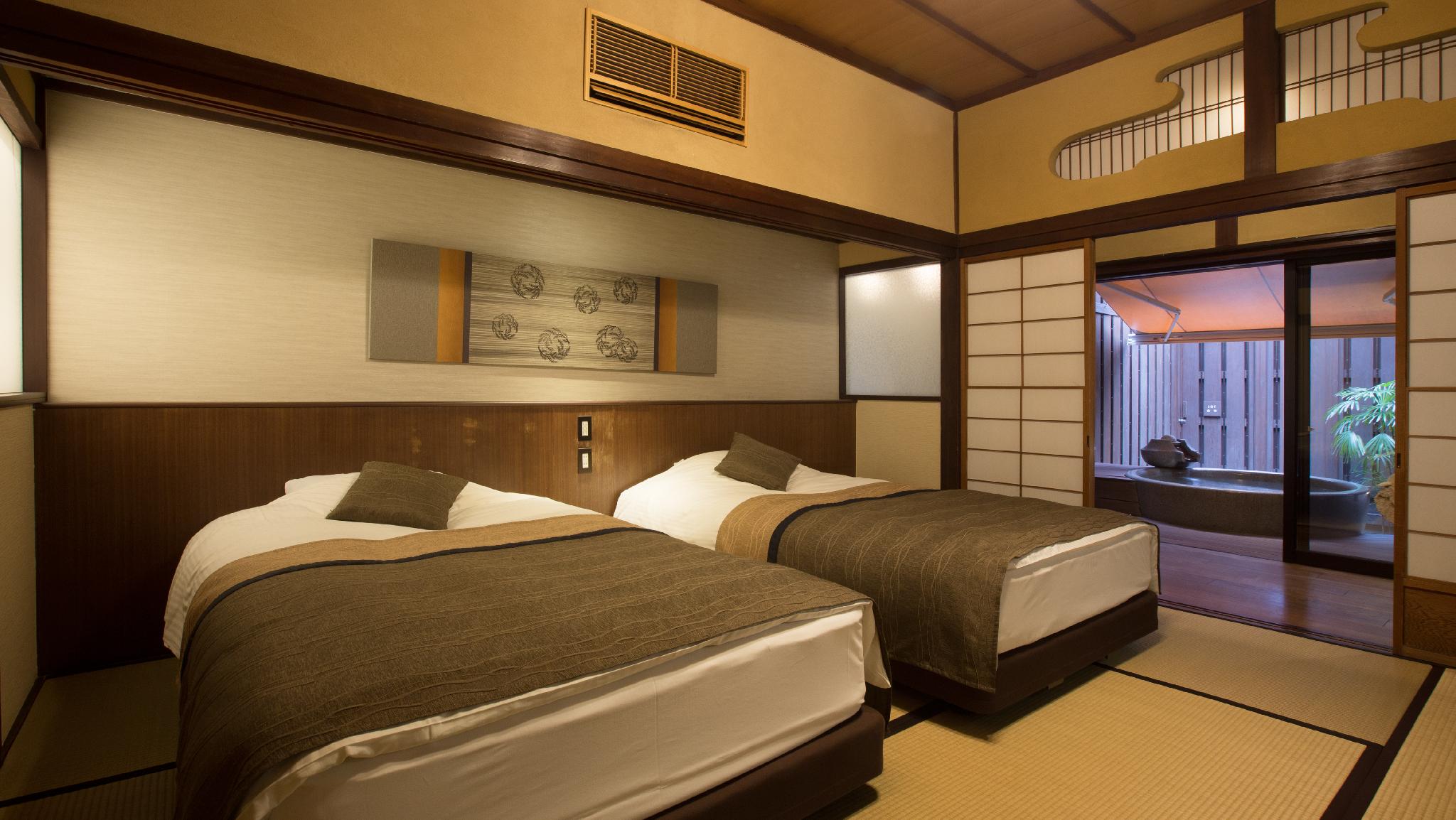 Japanese, Special, Modern, Twin Beds, Outdoor Bath