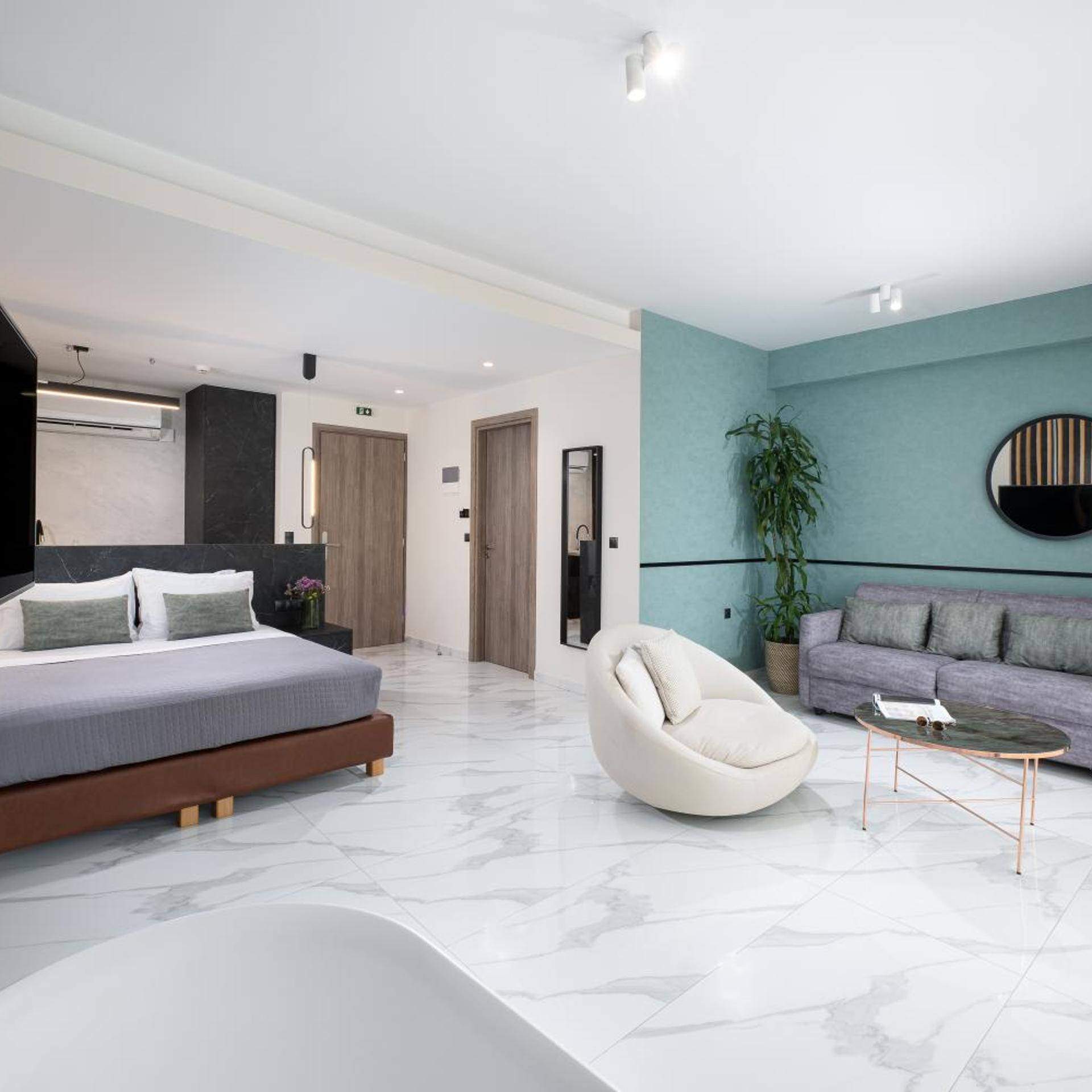 Master, Suite, Double Bed, Acropolis View