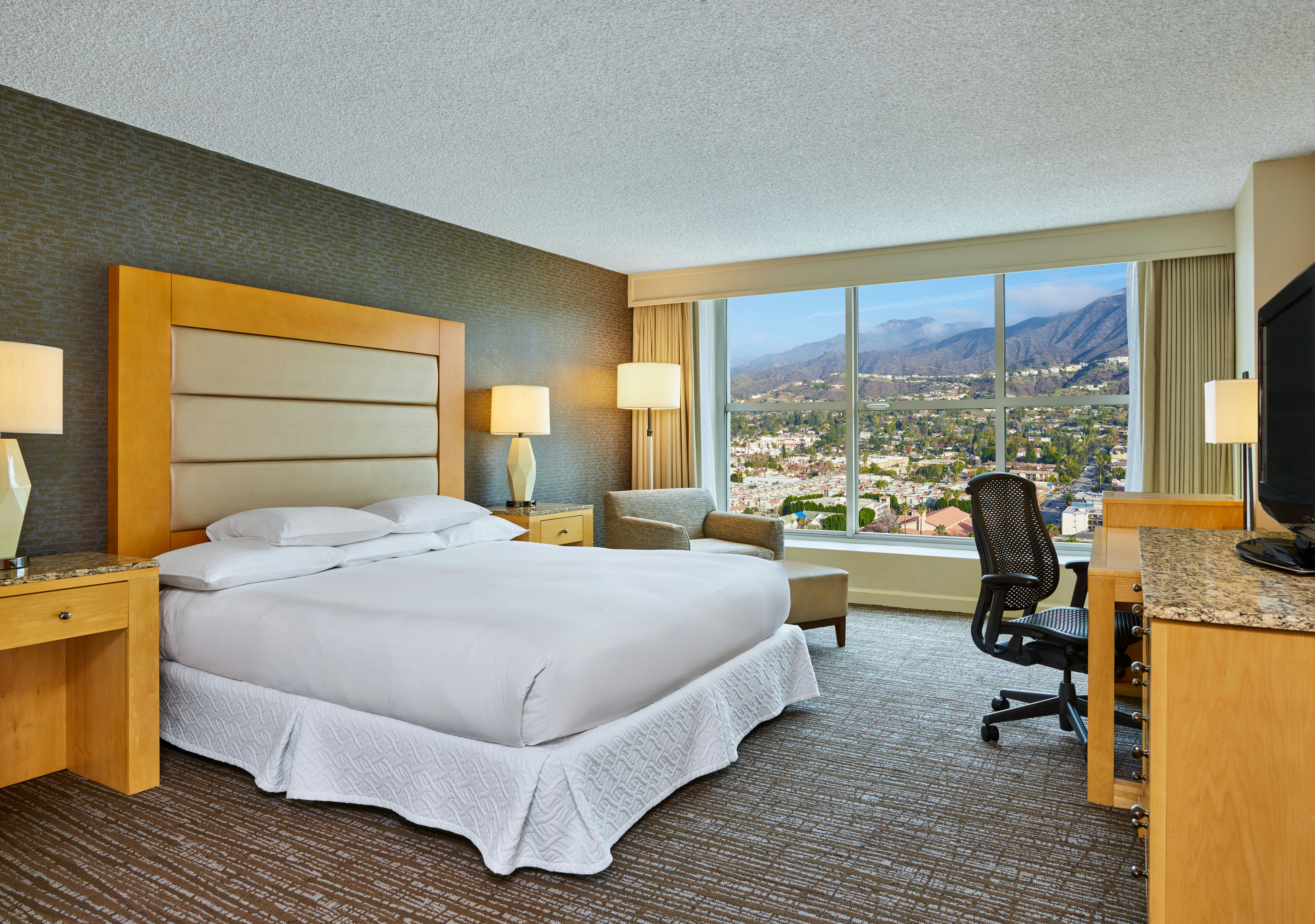 Room, King Bed, Hilton Los Angeles North/Glendale & Executive Meeting Center 2/3