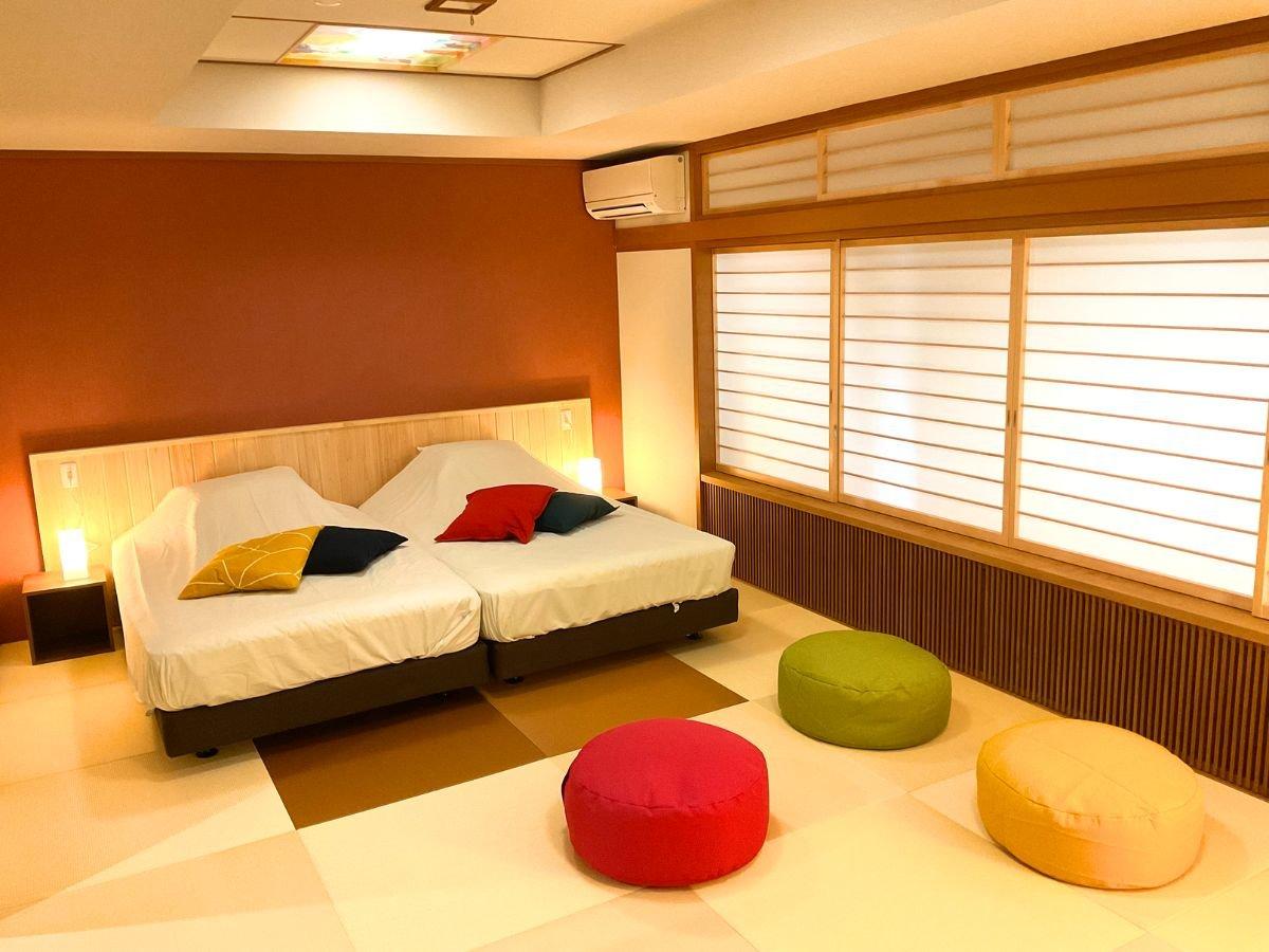 Semi Room, Japanese Western, 2 Semi Double Beds, Mountain View, Corner