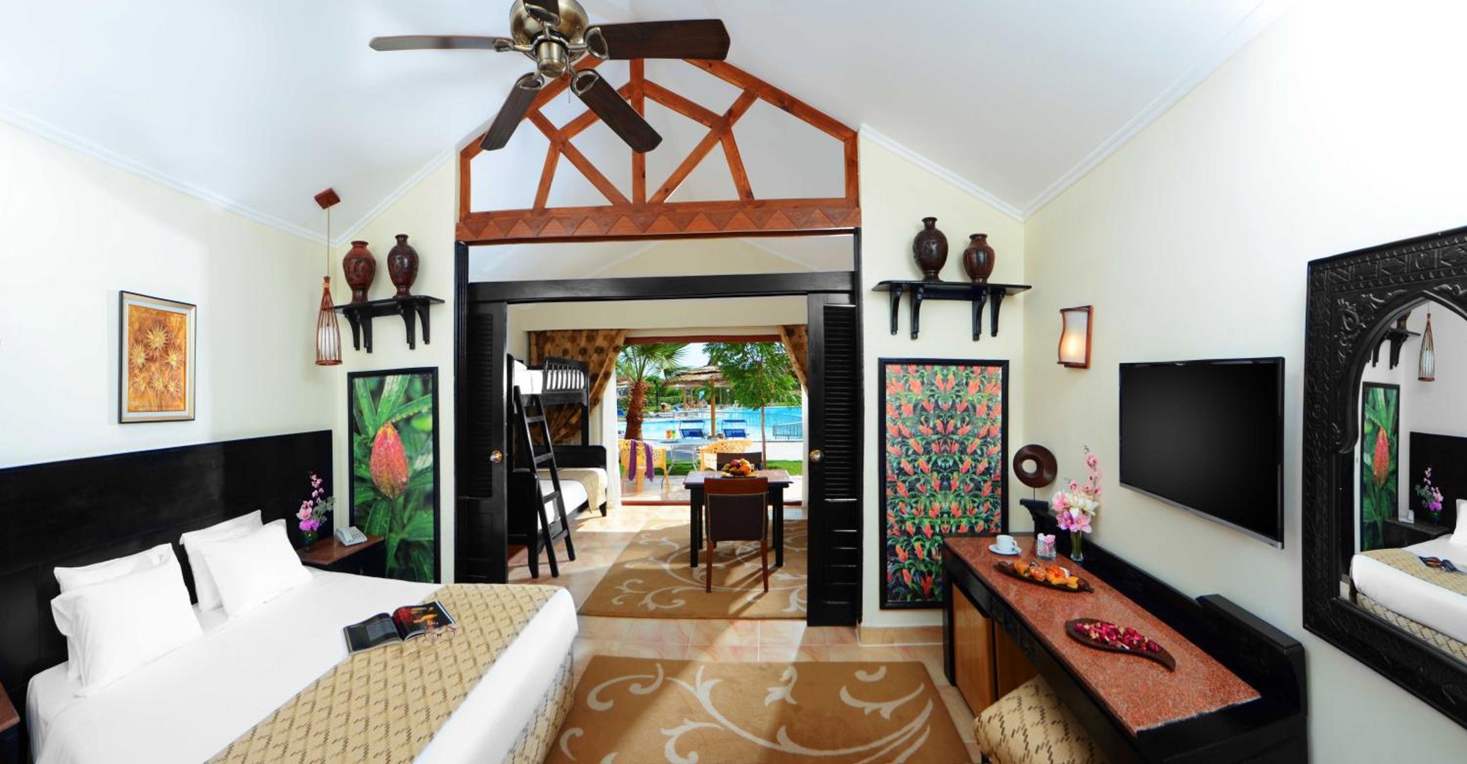 Swim Up, Bungalow, Pool View, Pickalbatros Jungle Aqua Park - Neverland Hurghada 2/3