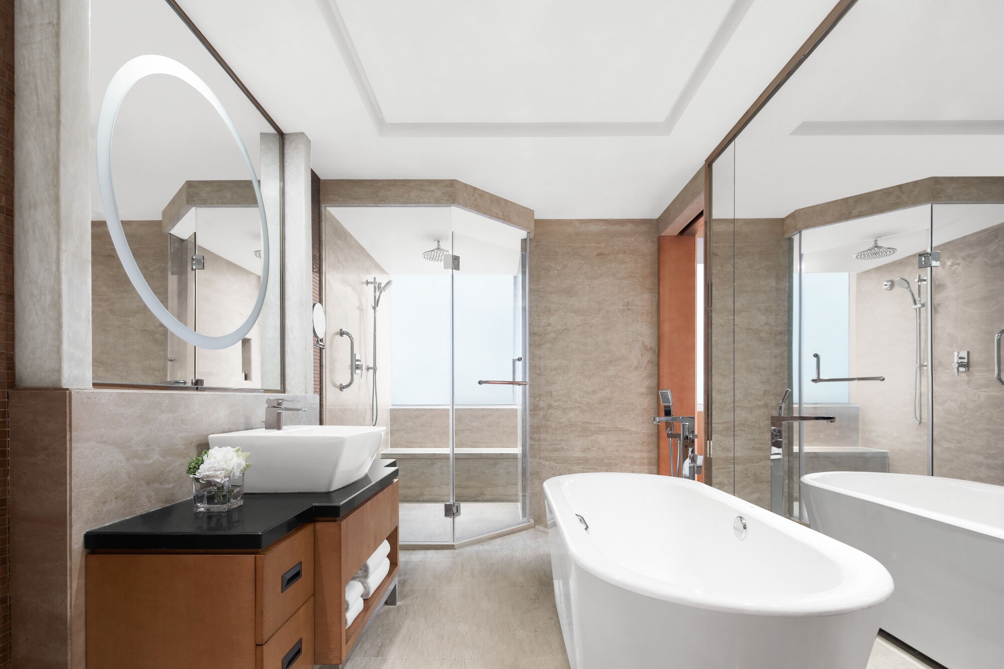 غرفة تنفيذية بسريرين مزدوجين، Marriott Suzhou 9/10