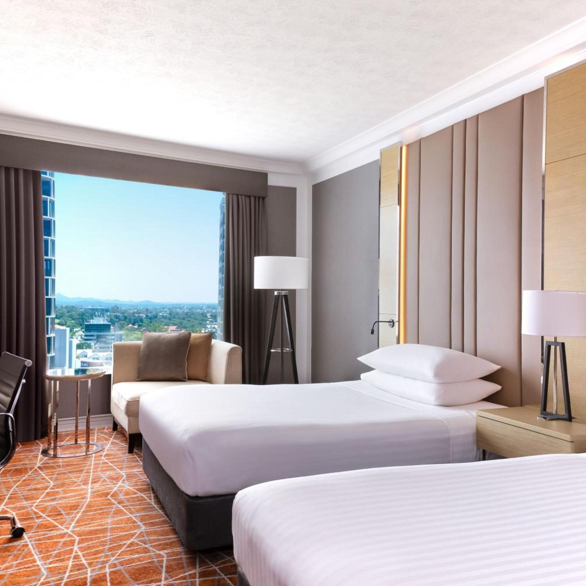 Guest Room, 2 Double Beds, City View, Executive Level, High Floor