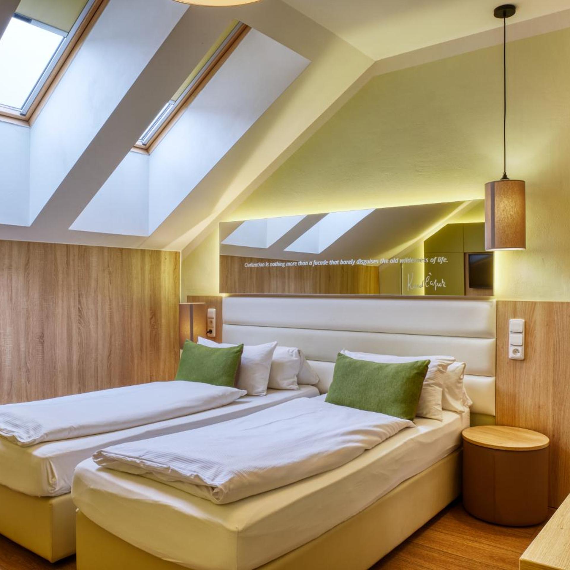 Room, Double Bed, Attic