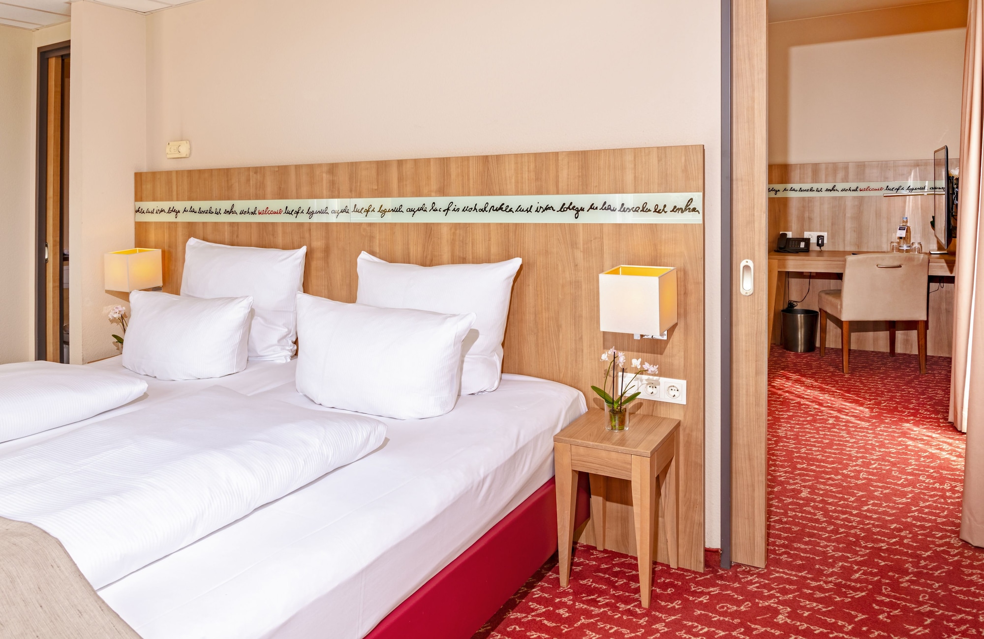 جناح بسرير مزدوج بإطلالة على المدينة، WELCOME Hotel Darmstadt 6/10