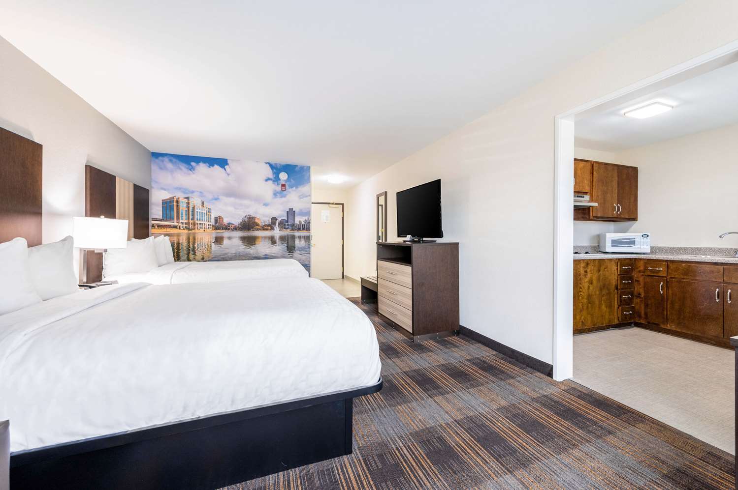 Efficiency, Suite, 2 Queen Beds