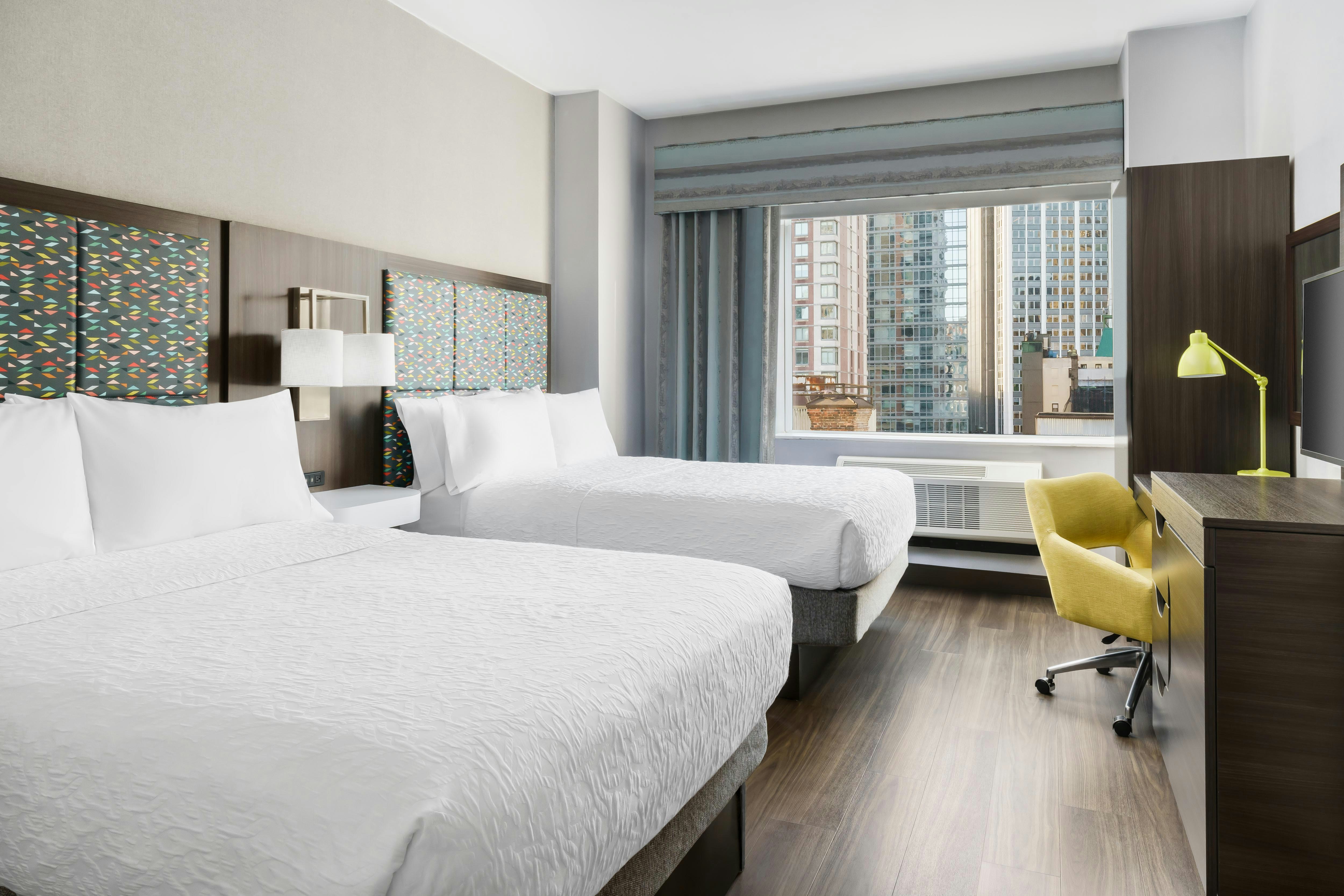 Room, 2 Double Beds, Empire Building View