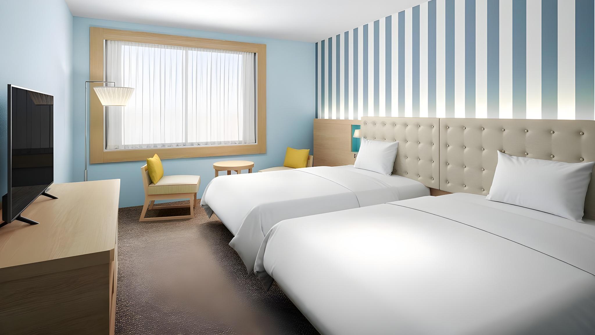 Semi Room, 2 Semi Double Beds