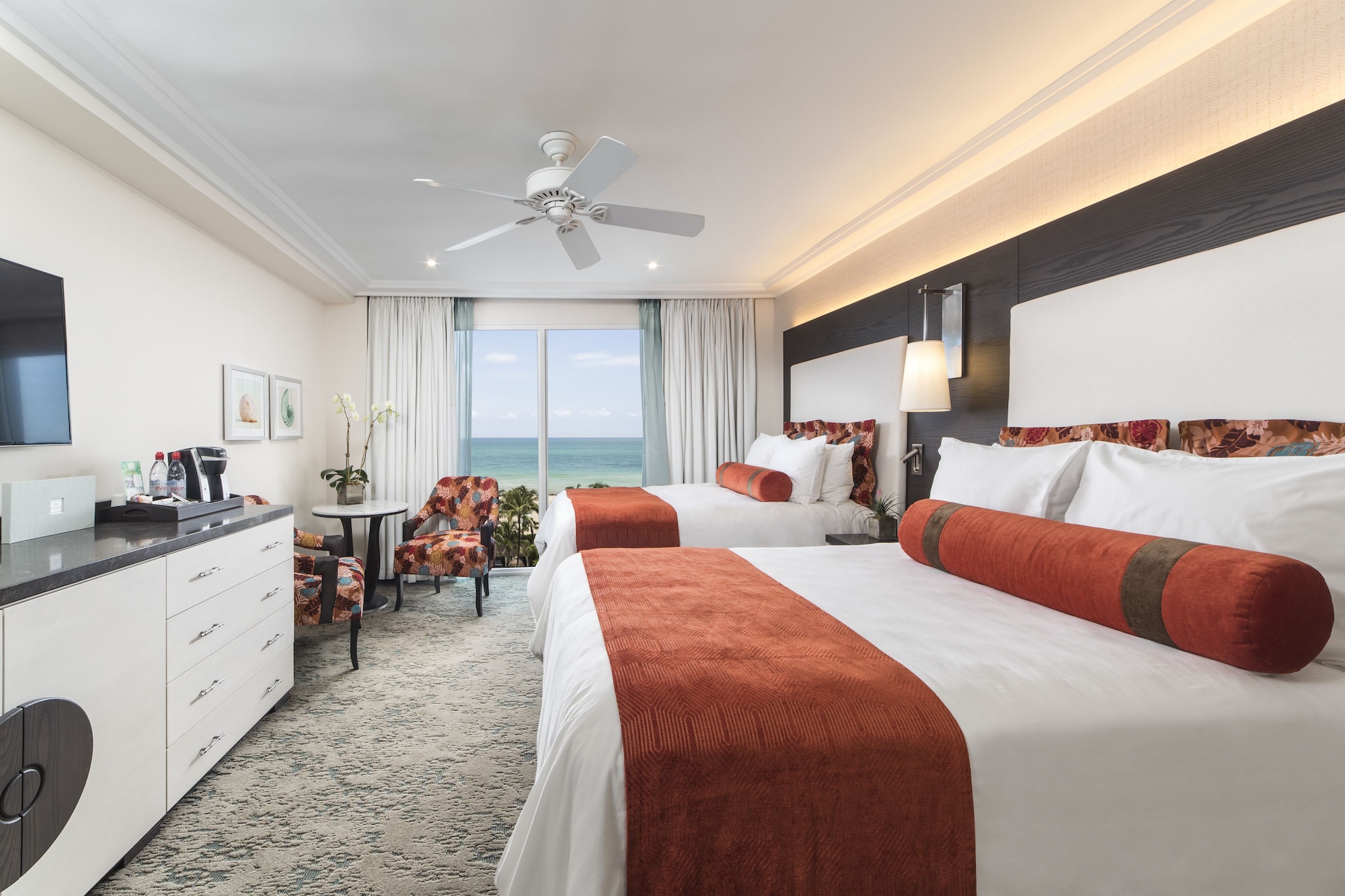 Room, 2 Double Beds, Ocean View